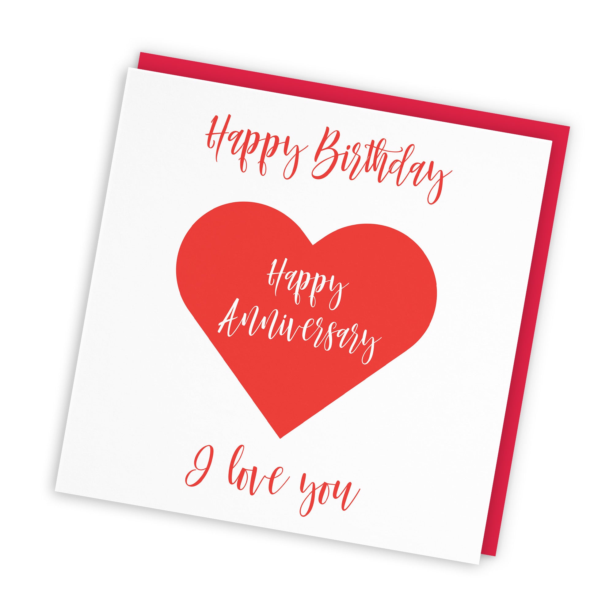Joint Birthday Anniversary Card Love Heart - Default Title (TH03294)