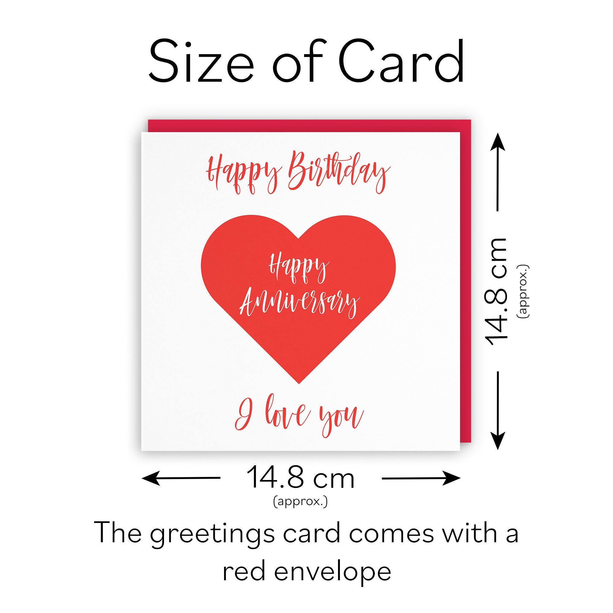 Joint Birthday Anniversary Card Love Heart - Default Title (TH03294)