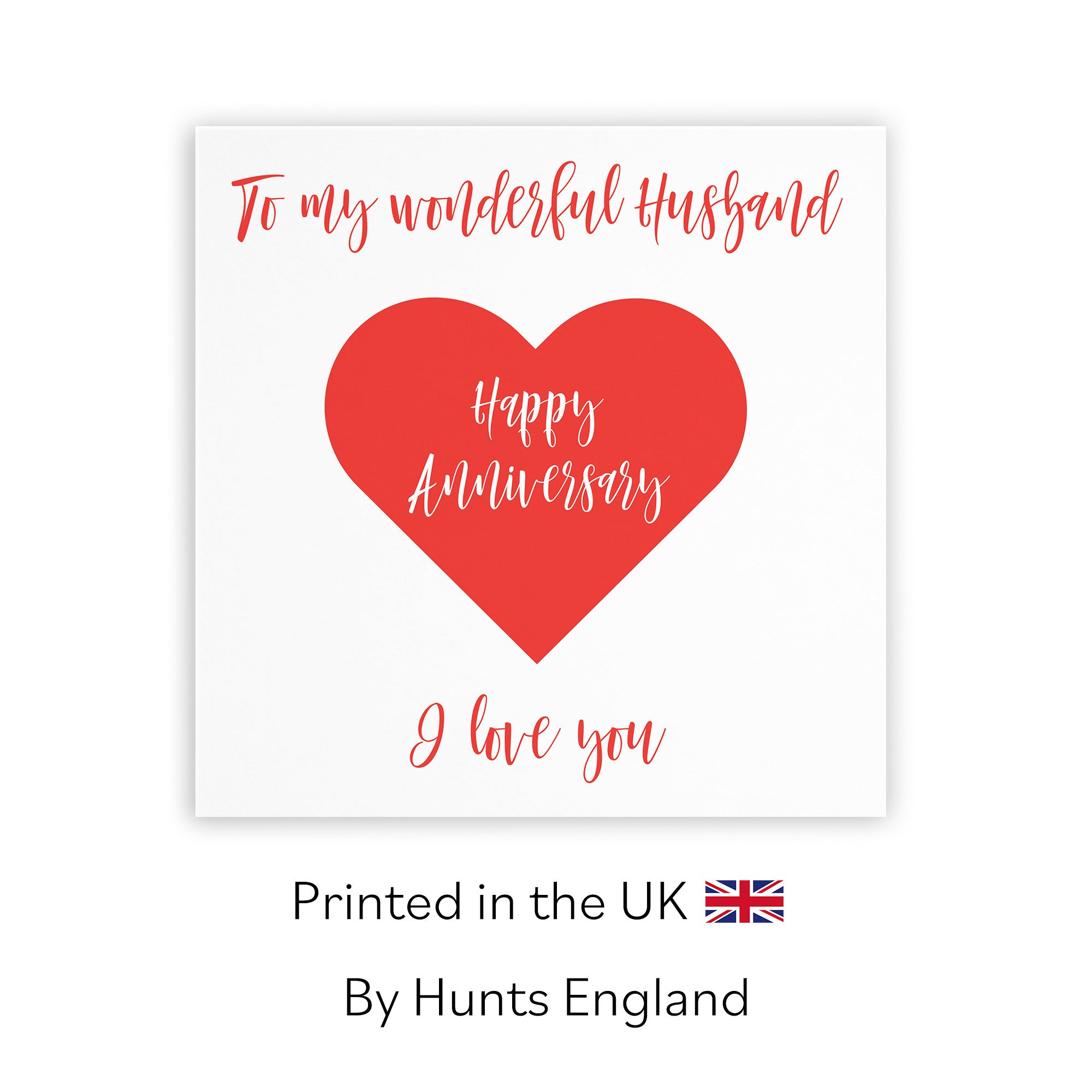 Husband Anniversary Card Love Heart - Default Title (TH03296)