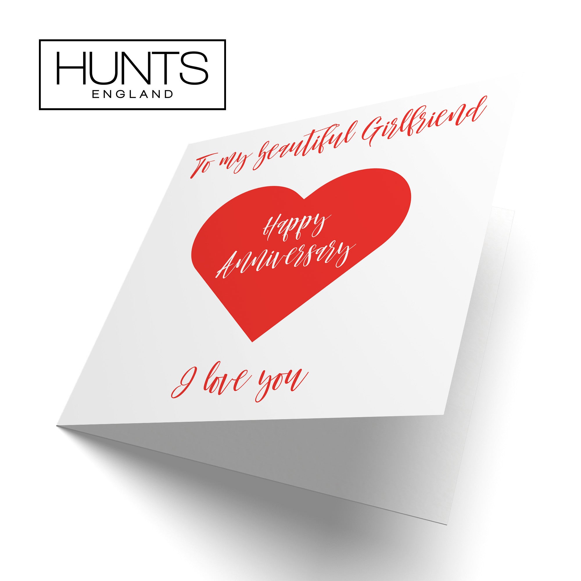 Girlfriend Anniversary Card Love Heart - Default Title (TH03297)