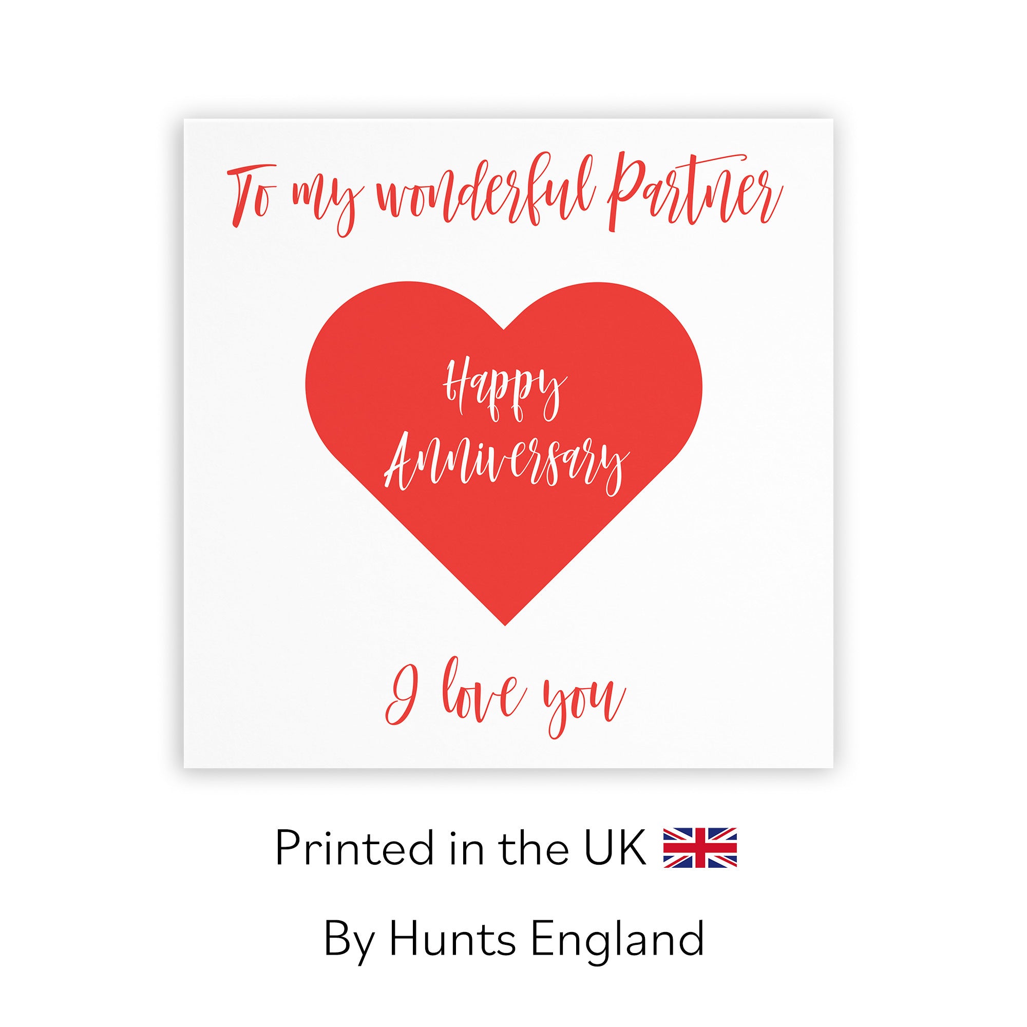 Partner Anniversary Card Love Heart - Default Title (TH03300)