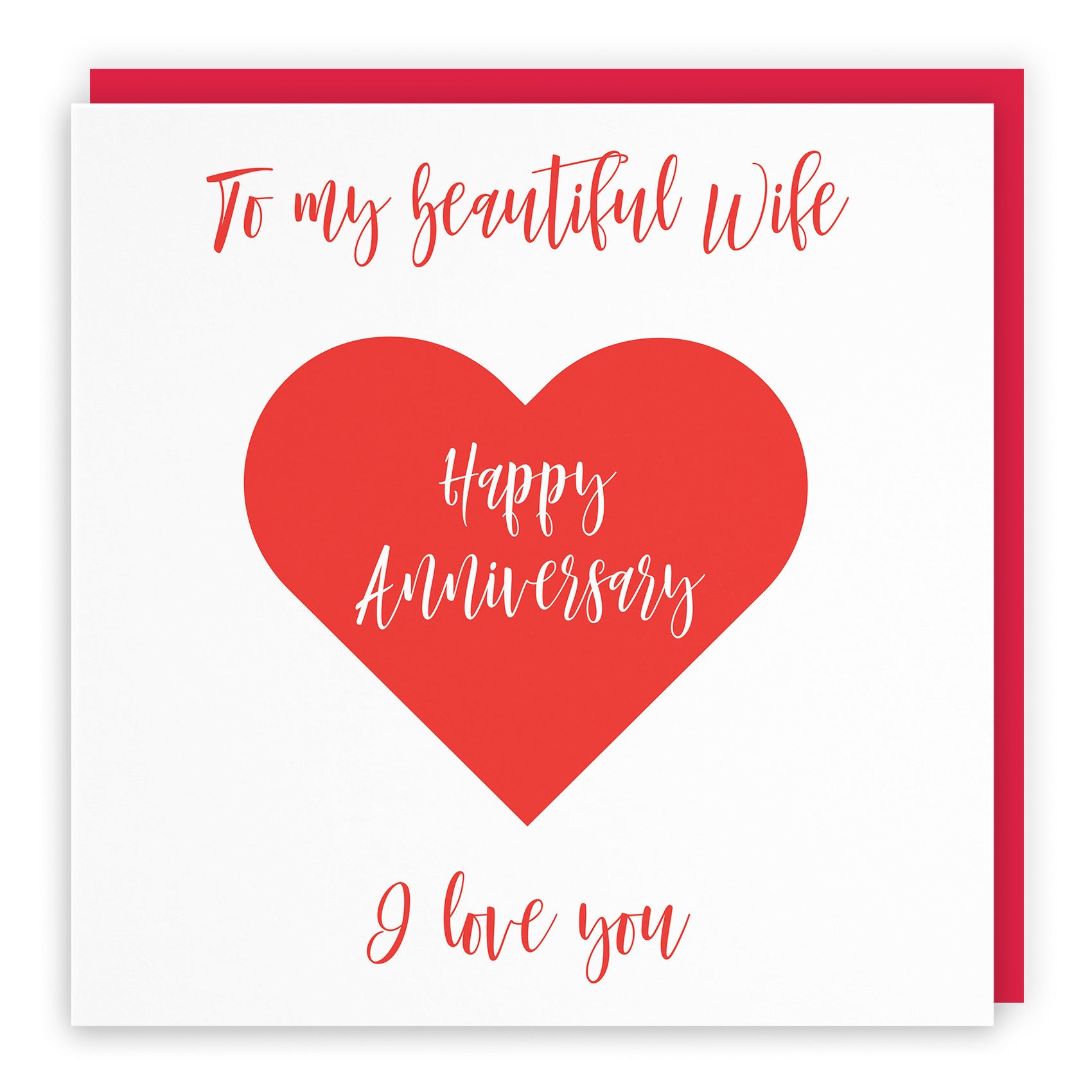 Wife Birthday Card Love Heart - Default Title (TH03301)