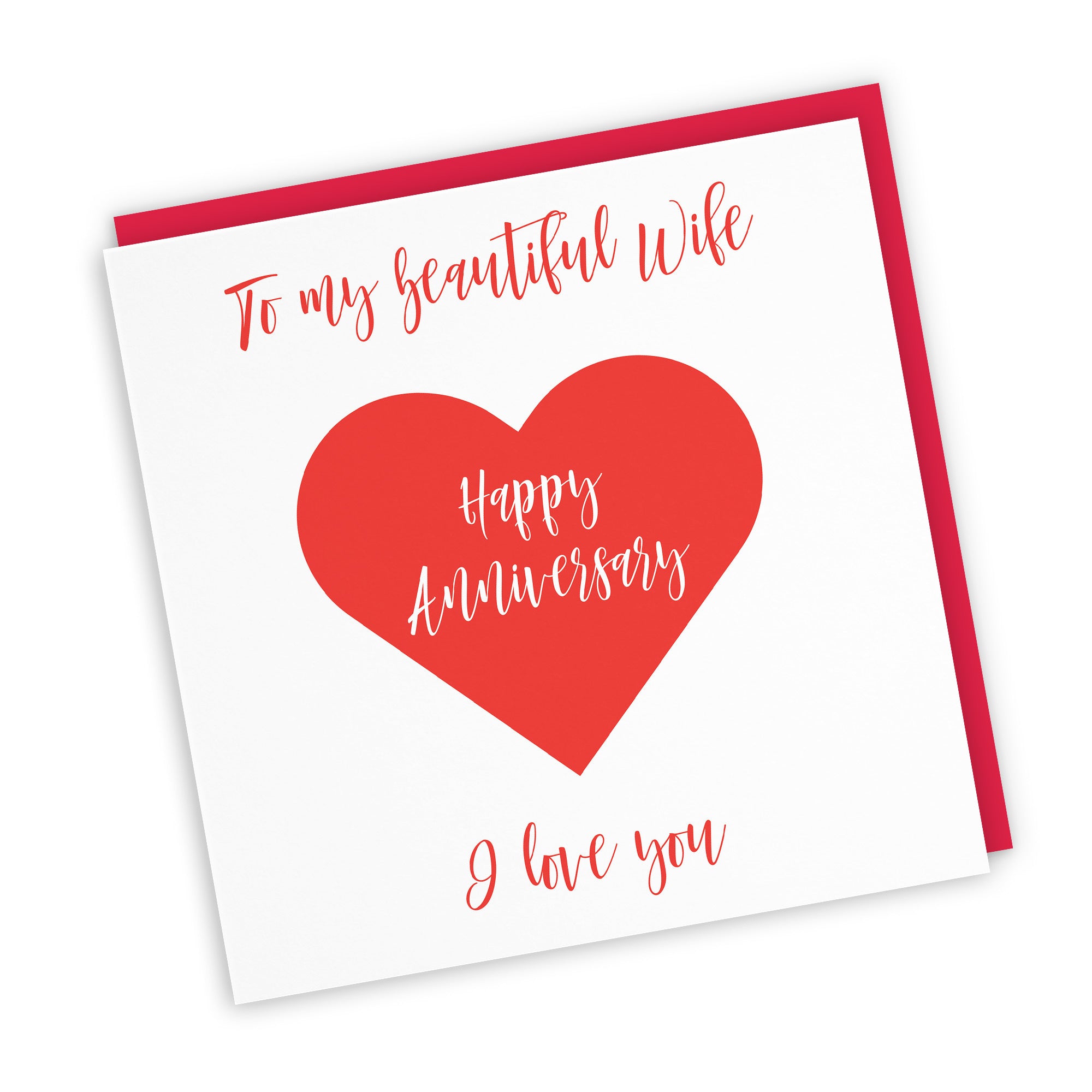 Wife Birthday Card Love Heart - Default Title (TH03301)