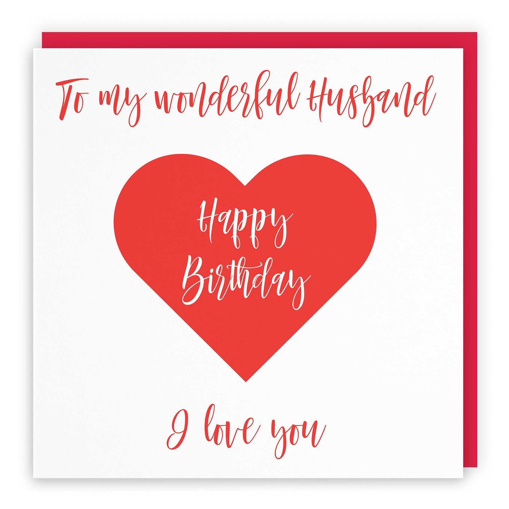 Husband Birthday Card Love Heart - Default Title (TH03302)