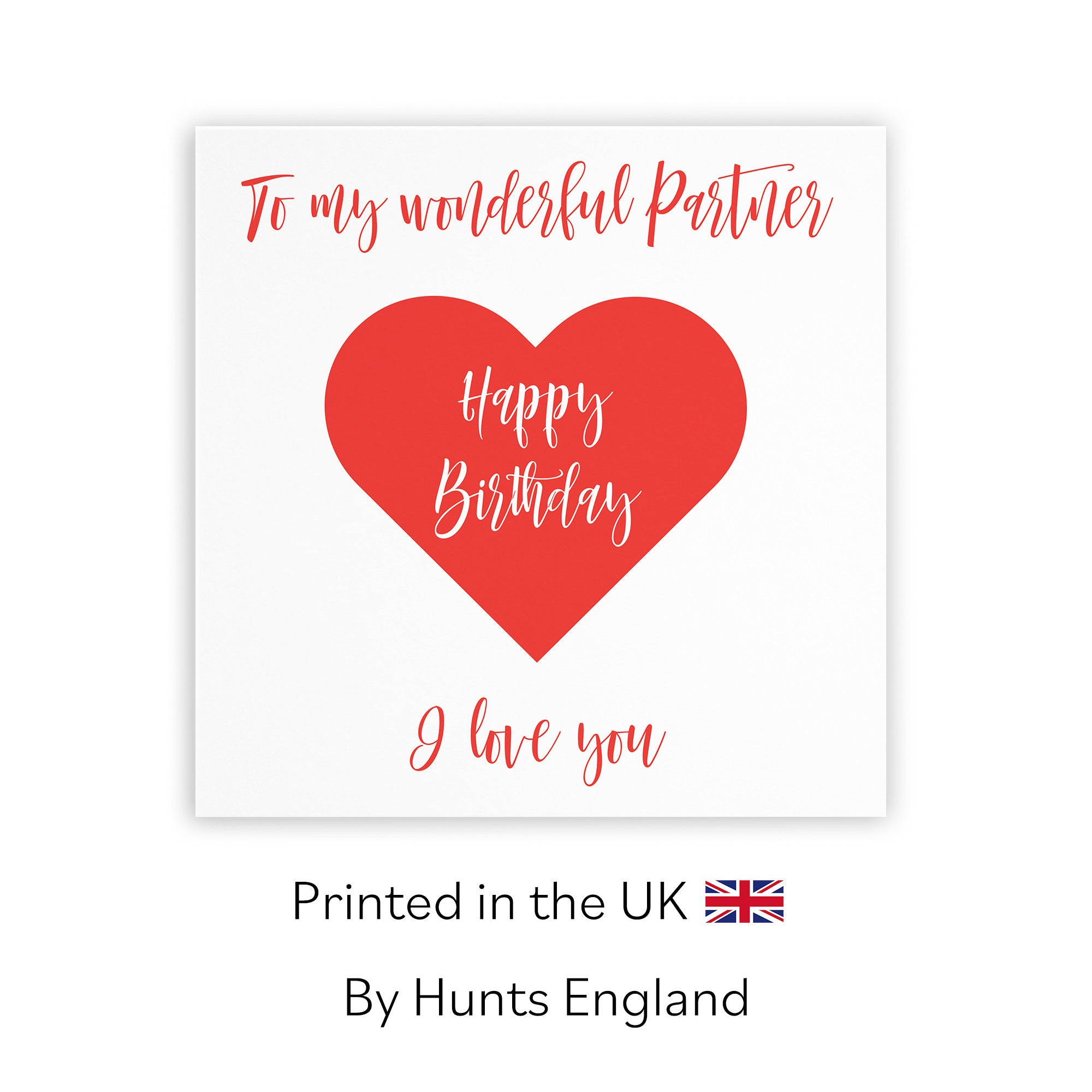 Partner Birthday Card Love Heart - Default Title (TH03306)