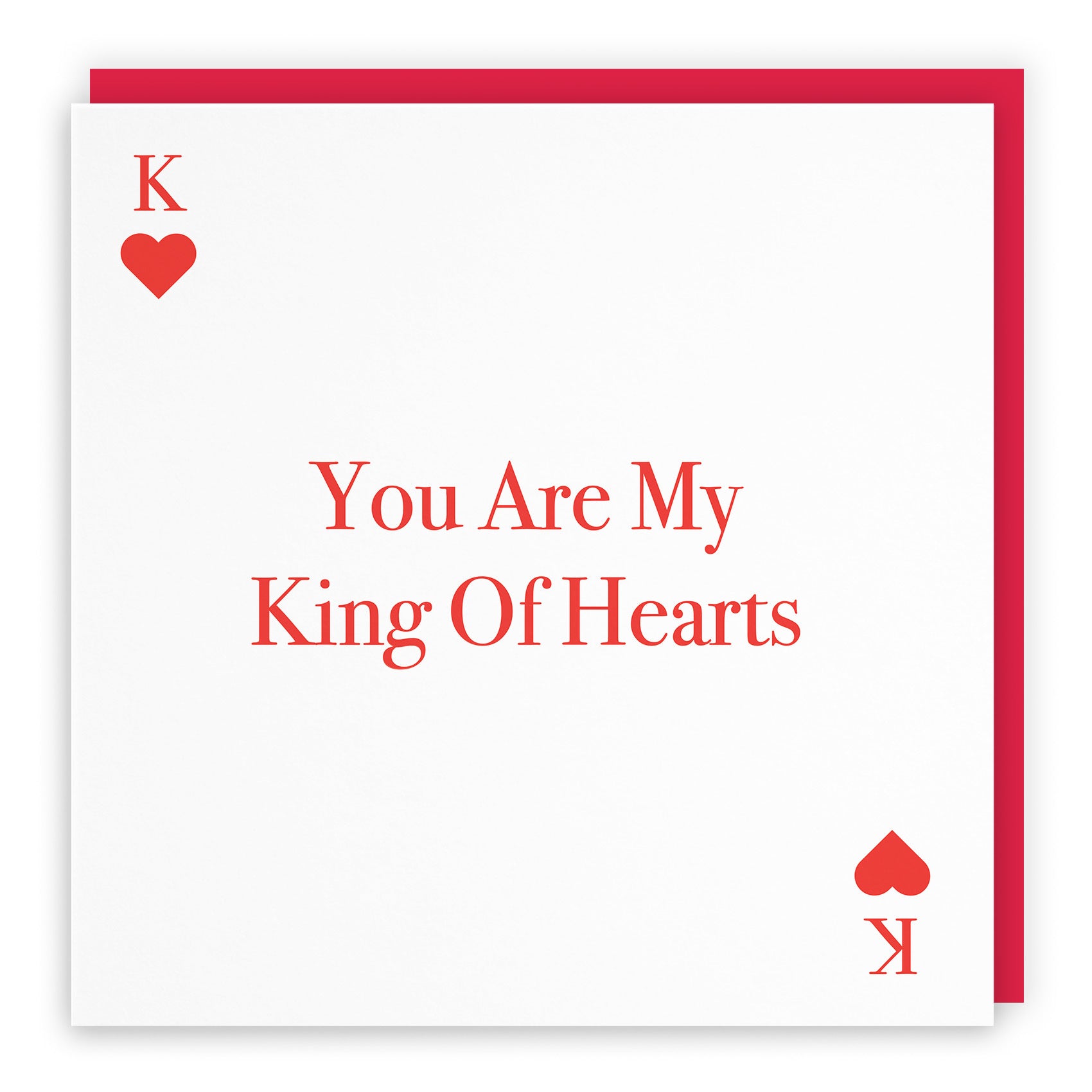 You Are My King Of Hearts Card Love Heart - Default Title (TH03307)