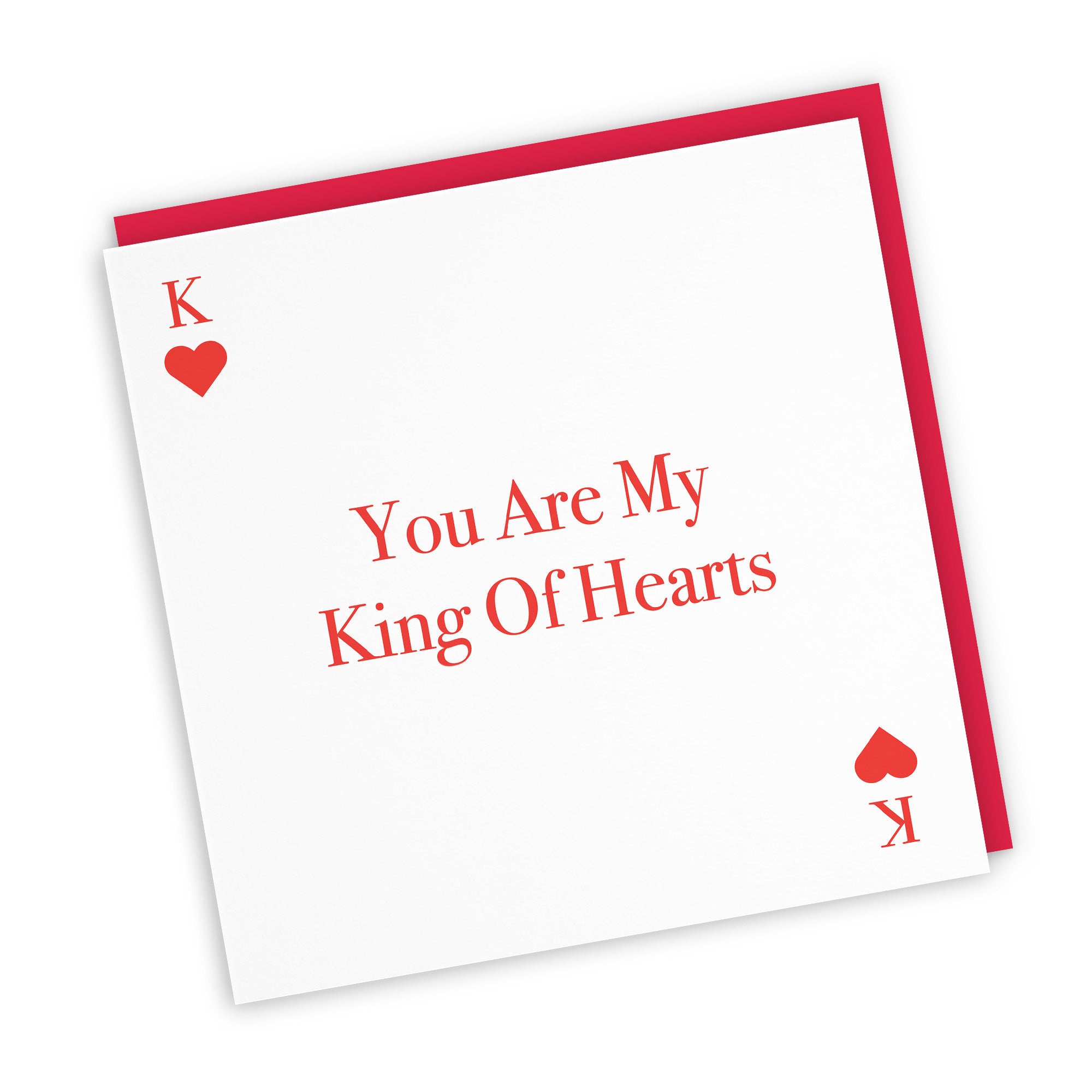 You Are My King Of Hearts Card Love Heart - Default Title (TH03307)