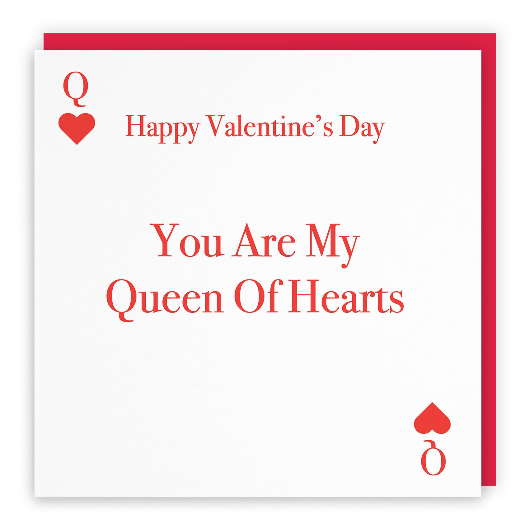 Queen Of Hearts Valentine's Day Card Love Hearts - Default Title (TH03309)