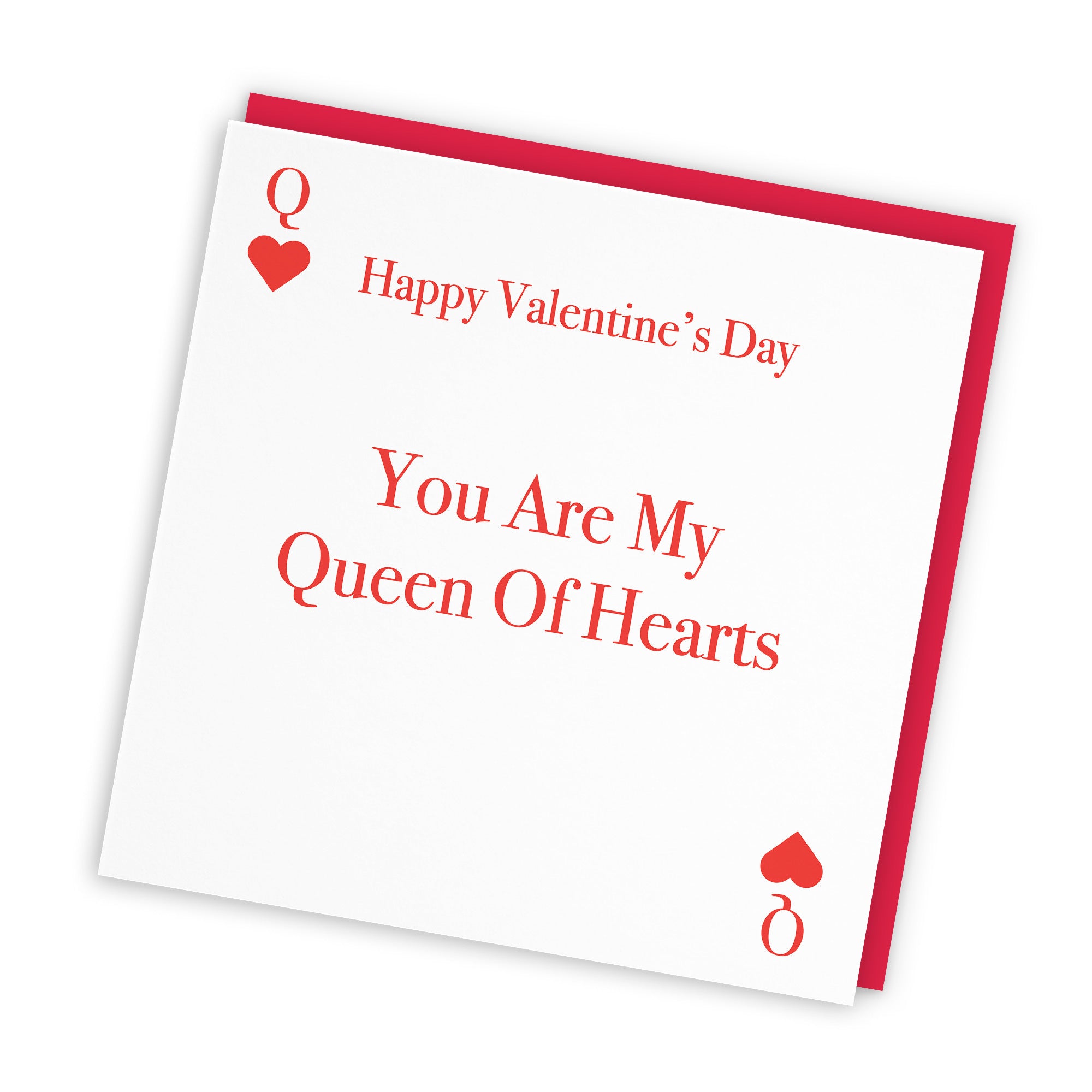 Queen Of Hearts Valentine's Day Card Love Hearts - Default Title (TH03309)