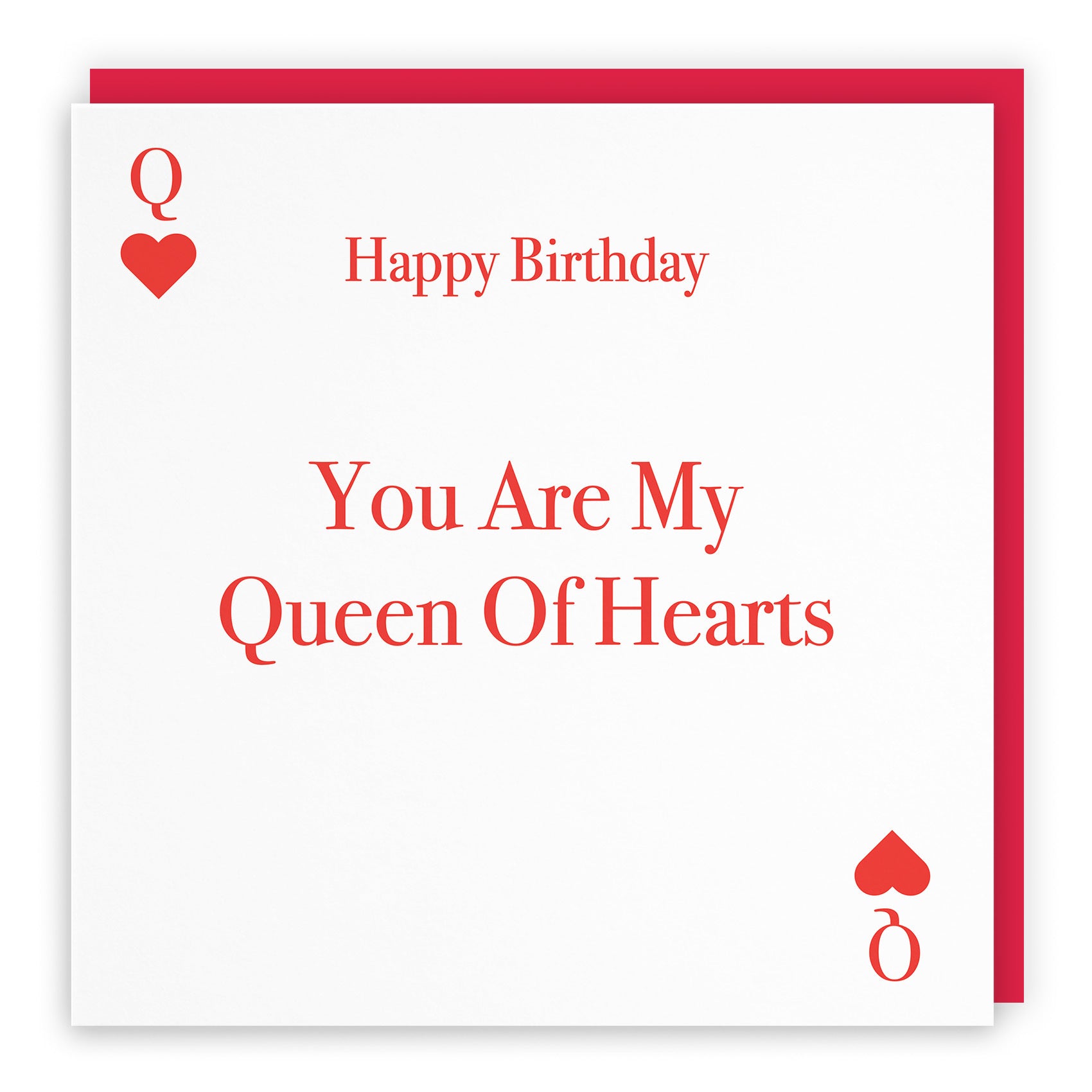 Queen Of Hearts Birthday Card Love Hearts - Default Title (TH03310)
