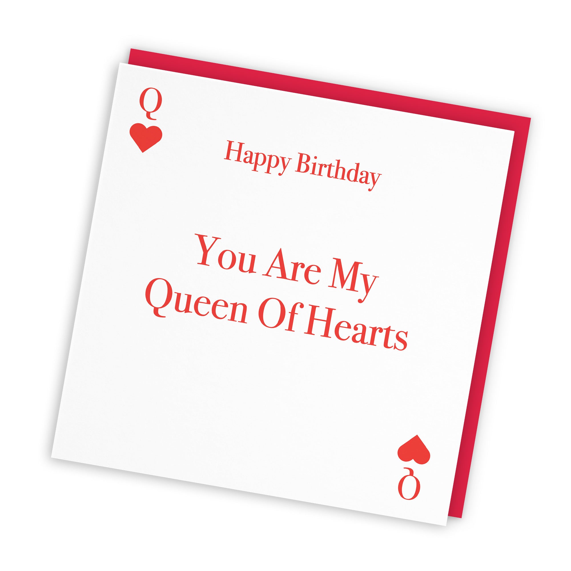 Queen Of Hearts Birthday Card Love Hearts - Default Title (TH03310)