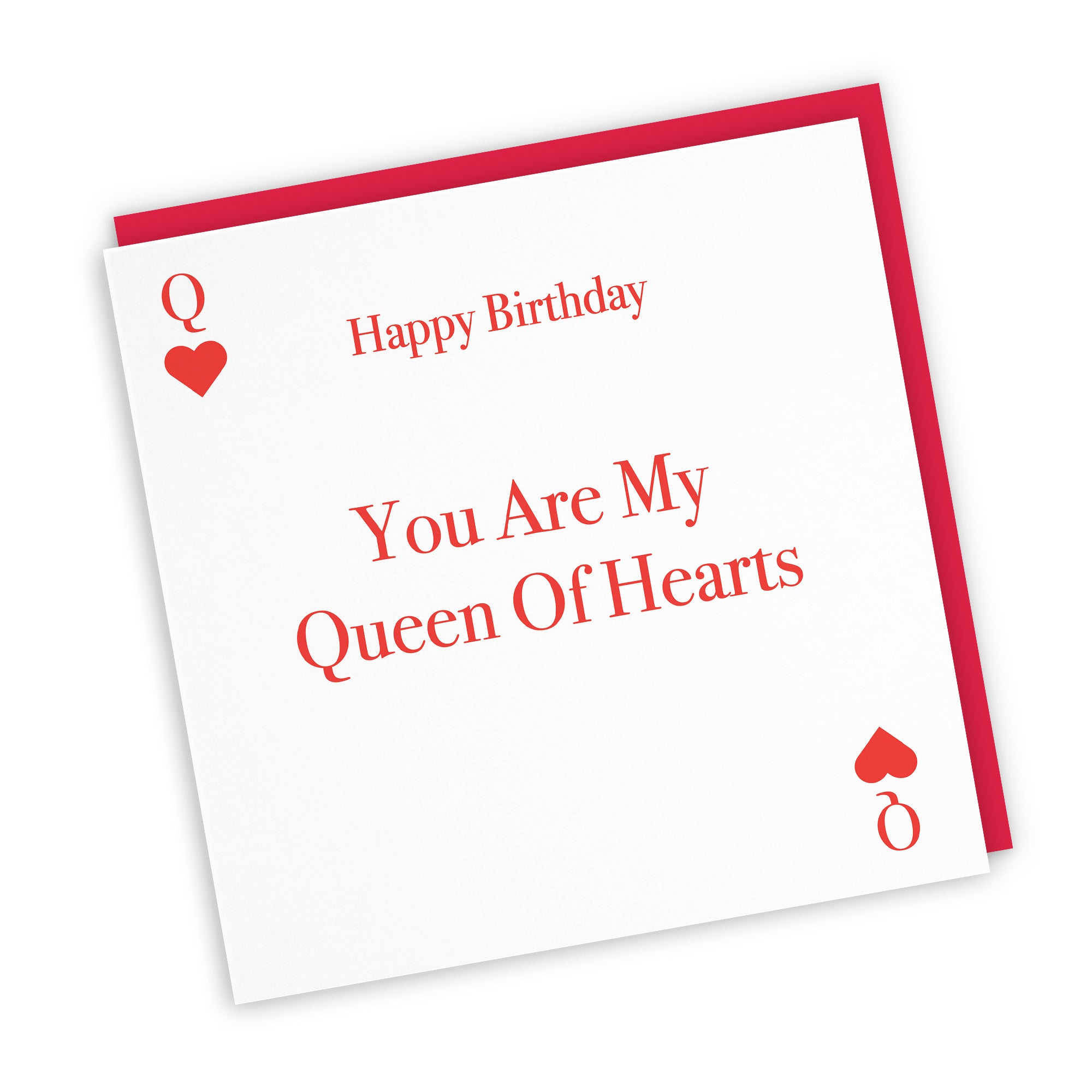 Queen Of Hearts Birthday Card Love Hearts - Default Title (TH03310)