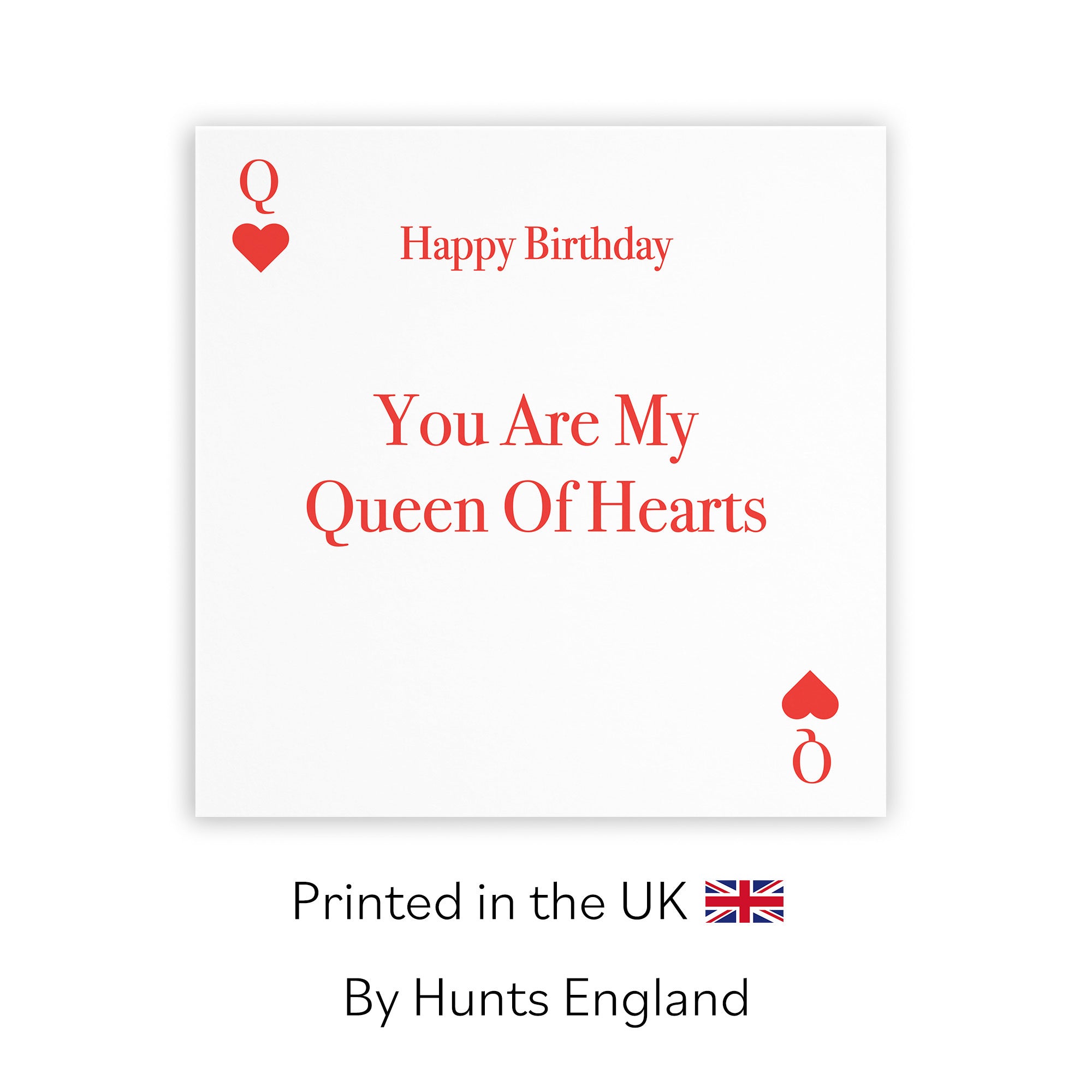 Queen Of Hearts Birthday Card Love Hearts - Default Title (TH03310)