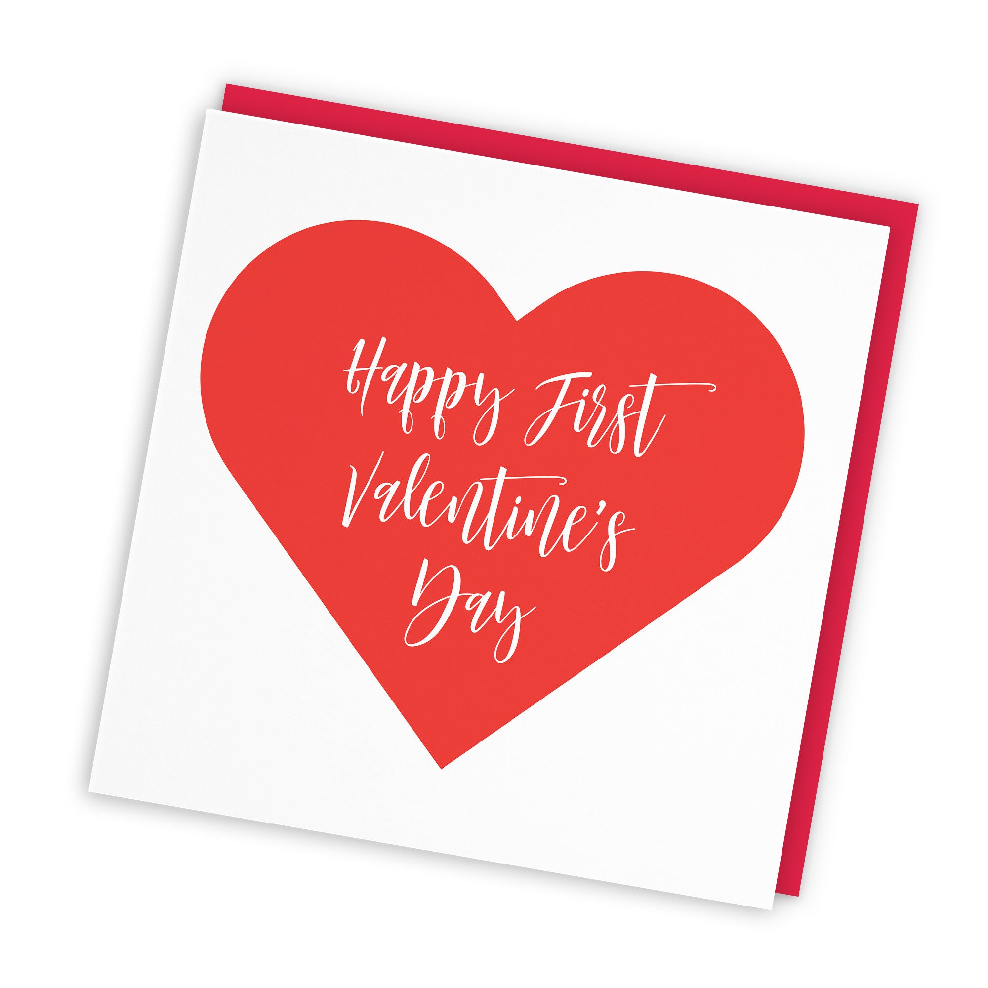 First Valentine's Day Card Love Hearts - Default Title (TH03313)
