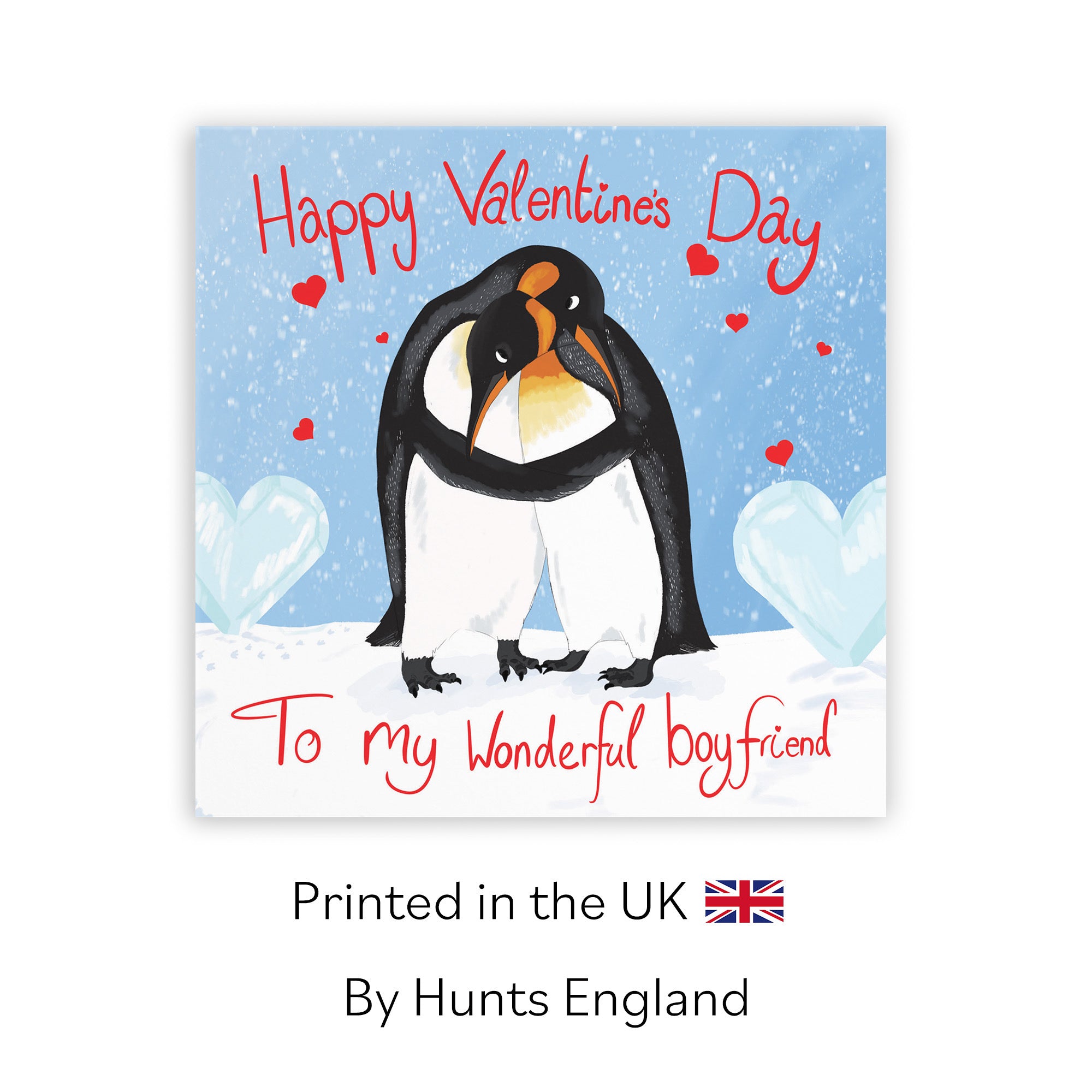 Boyfriend Valentine's Day Penguins Card Cute Animals - Default Title (TH03314)