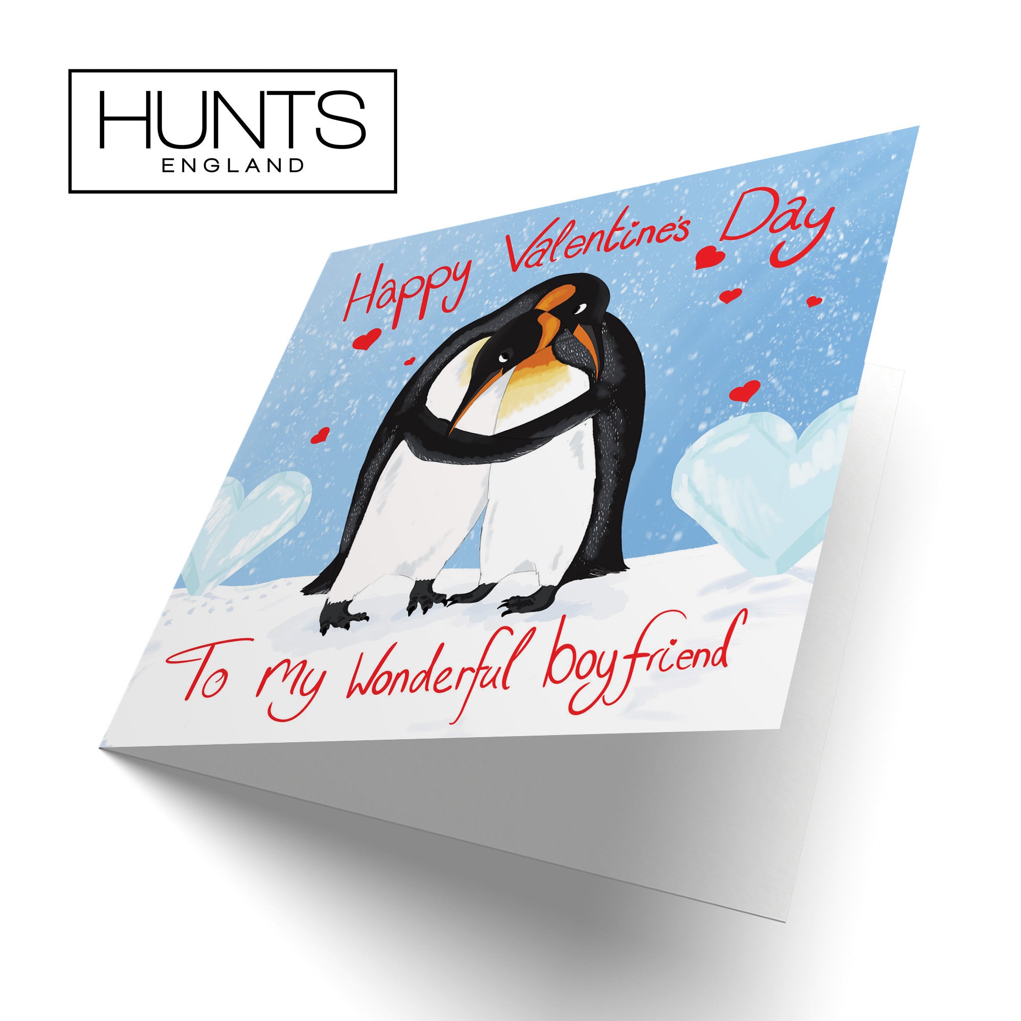 Boyfriend Valentine's Day Penguins Card Cute Animals - Default Title (TH03314)