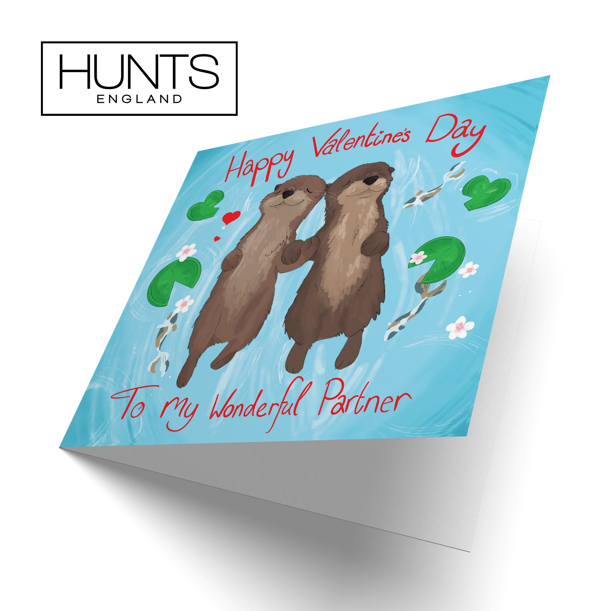 Partner Valentine's Day Otters Card Cute Animals - Default Title (TH03317)