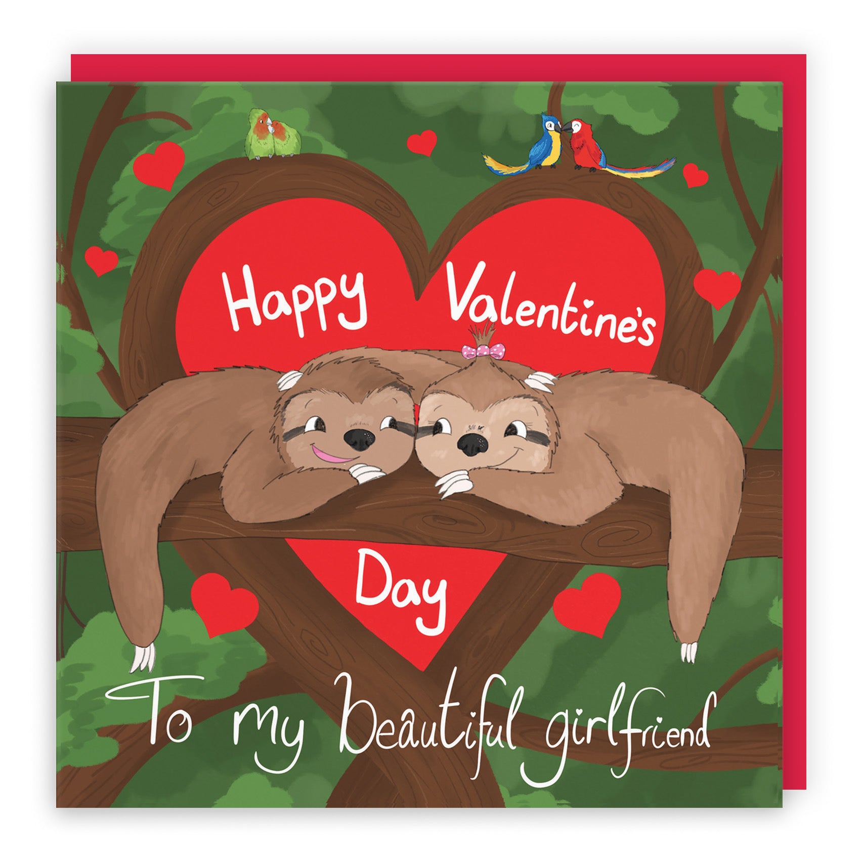 Girlfriend Valentine's Day Sloth Card Cute Animals - Default Title (TH03339)