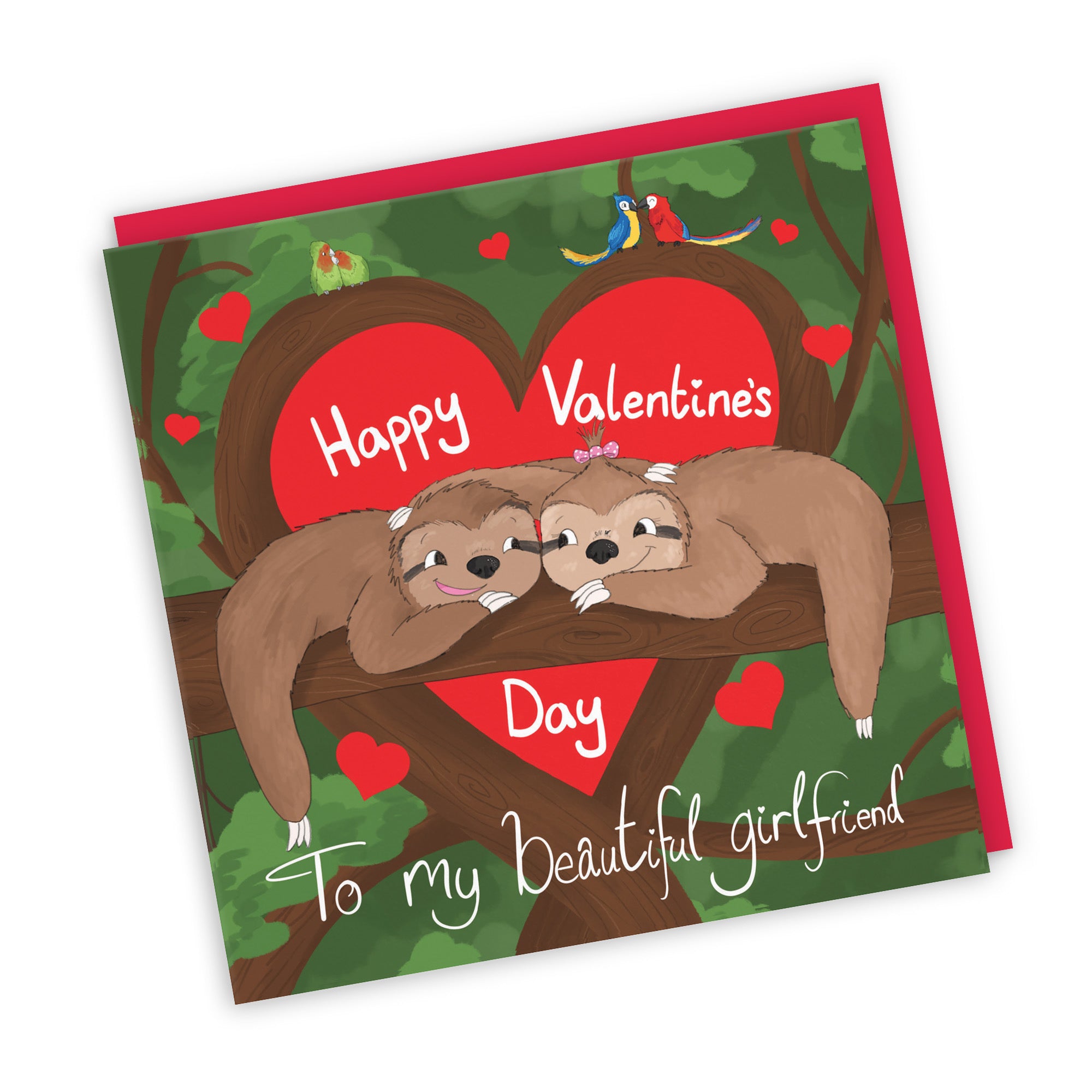 Girlfriend Valentine's Day Sloth Card Cute Animals - Default Title (TH03339)