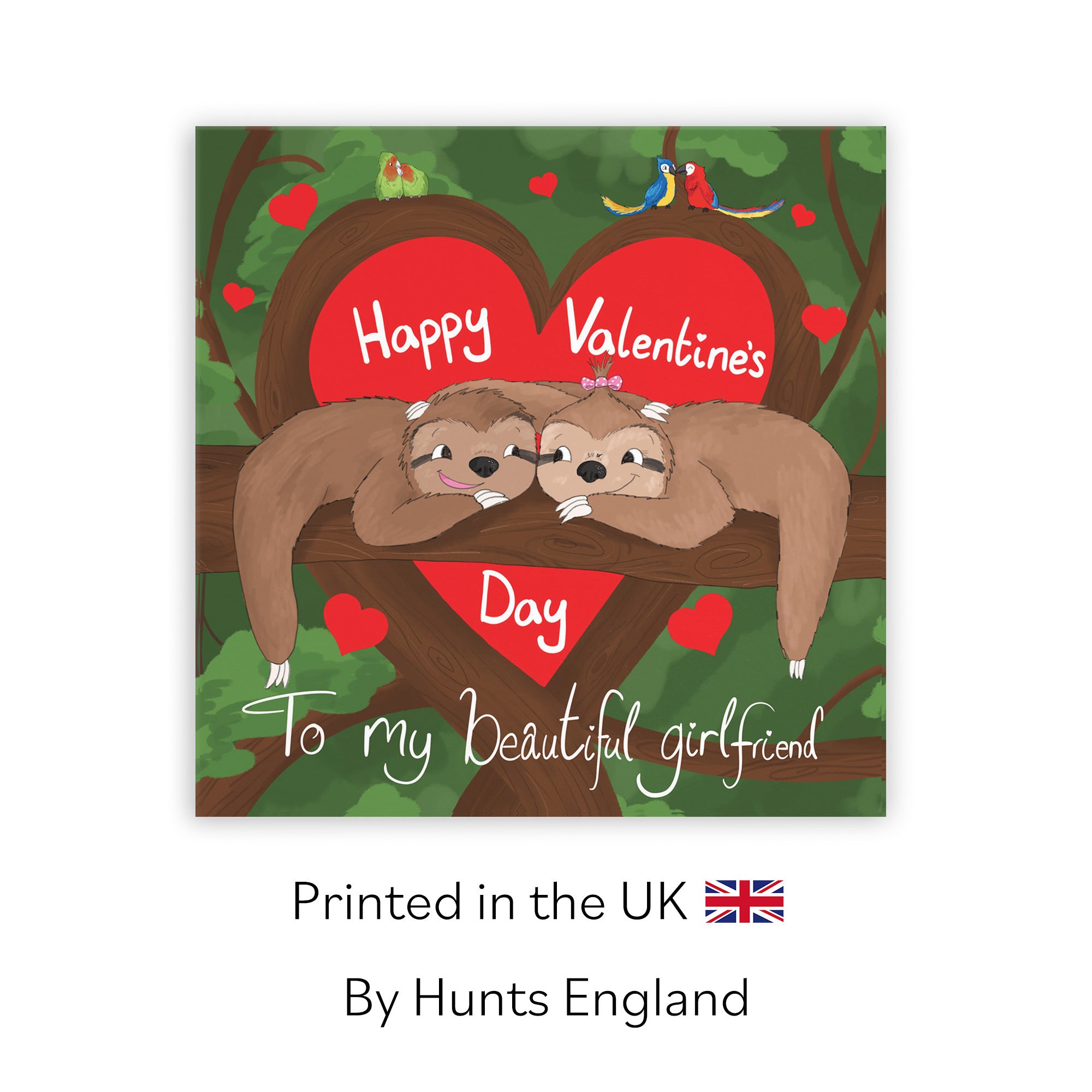 Girlfriend Valentine's Day Sloth Card Cute Animals - Default Title (TH03339)