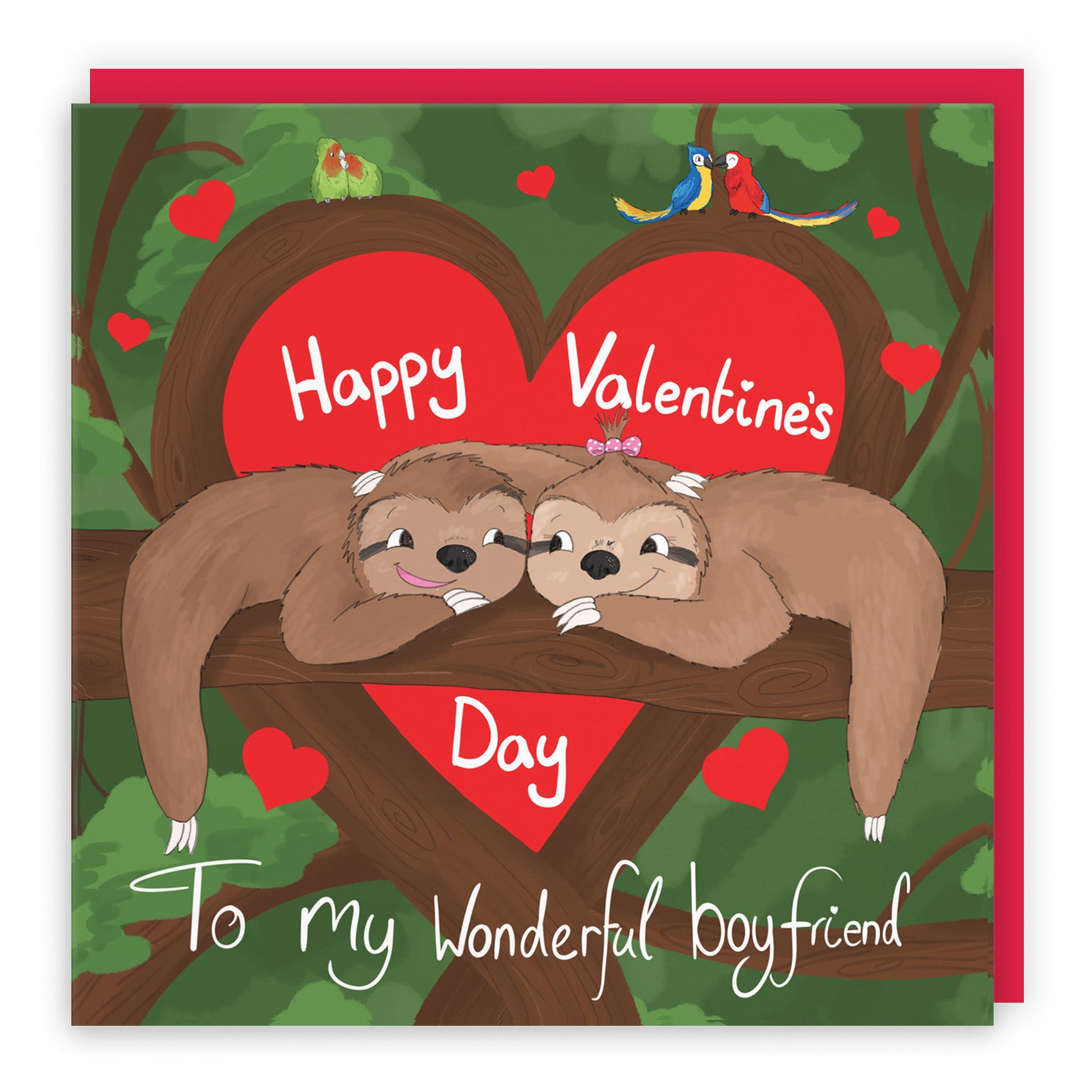 Boyfriend Valentine's Day Sloth Card Cute Animals - Default Title (TH03340)