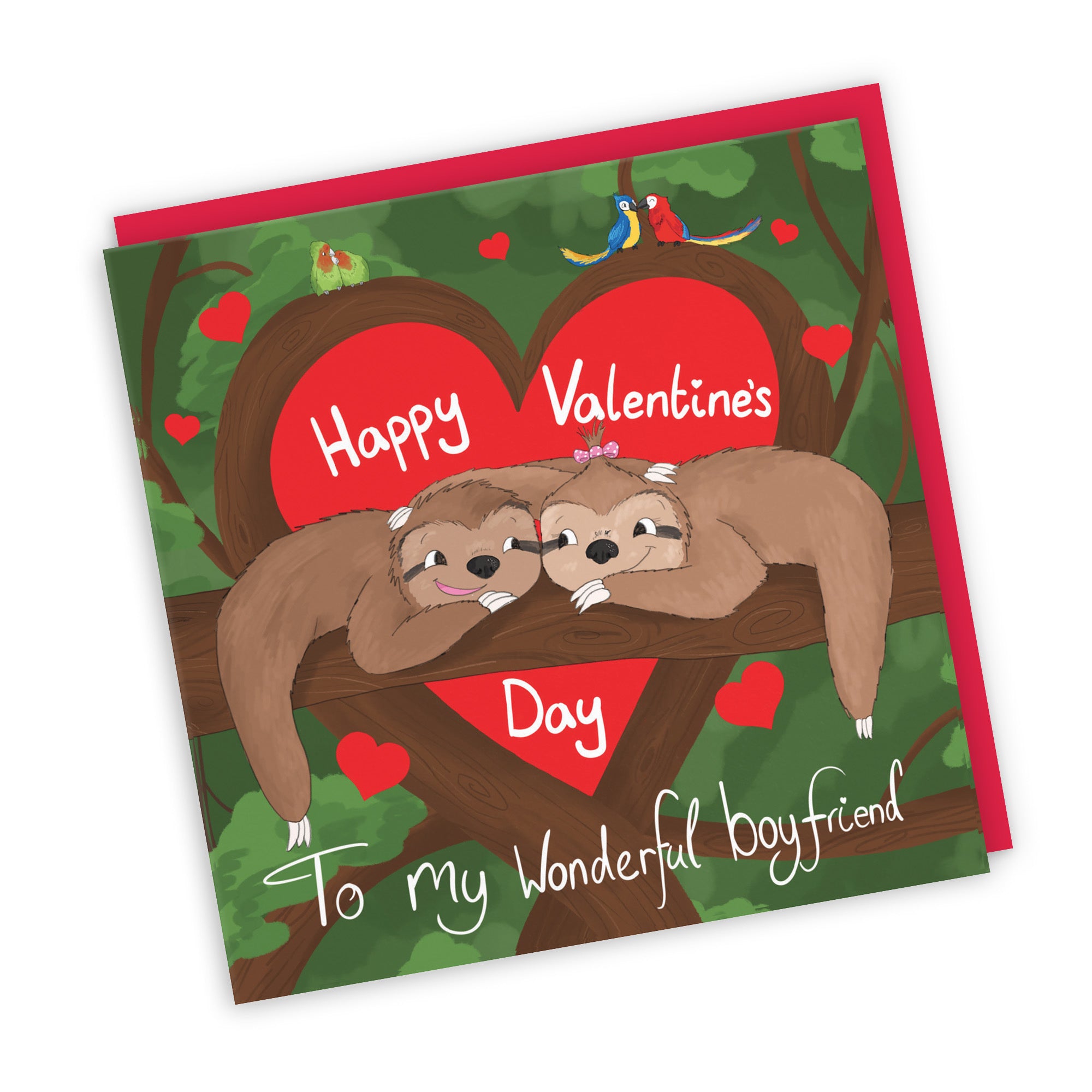 Boyfriend Valentine's Day Sloth Card Cute Animals - Default Title (TH03340)