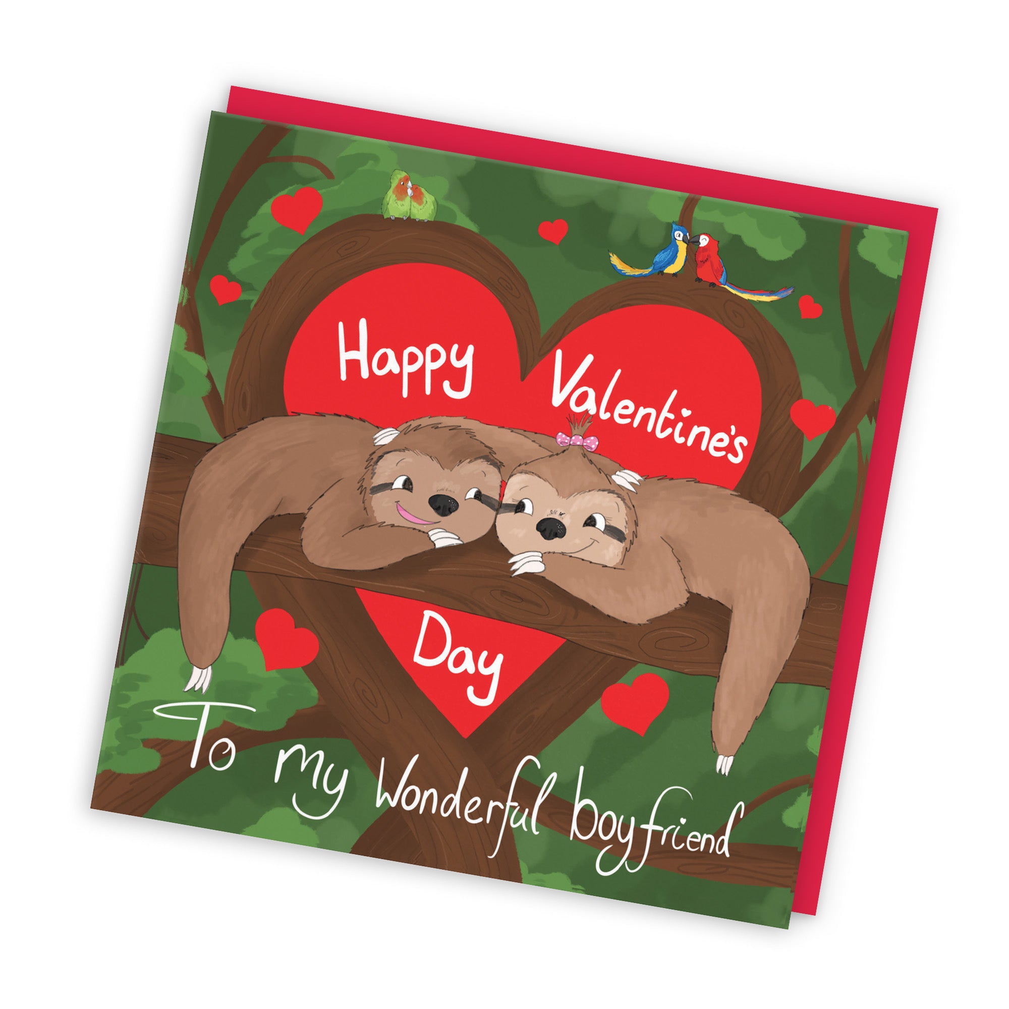 Boyfriend Valentine's Day Sloth Card Cute Animals - Default Title (TH03340)