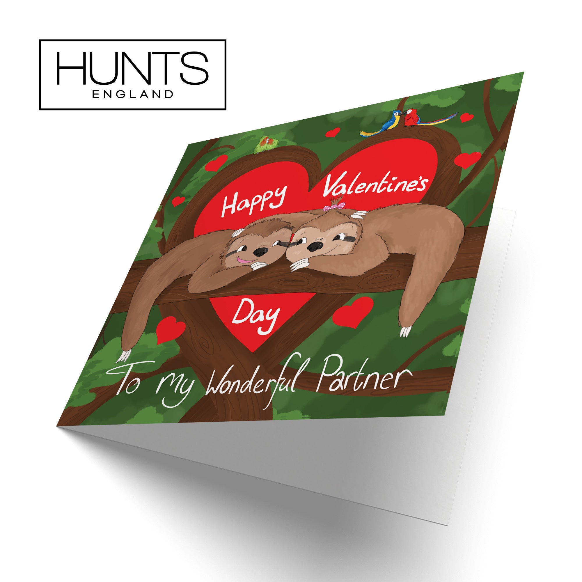 Partner Valentine's Day Sloth Card Cute Animals - Default Title (TH03341)