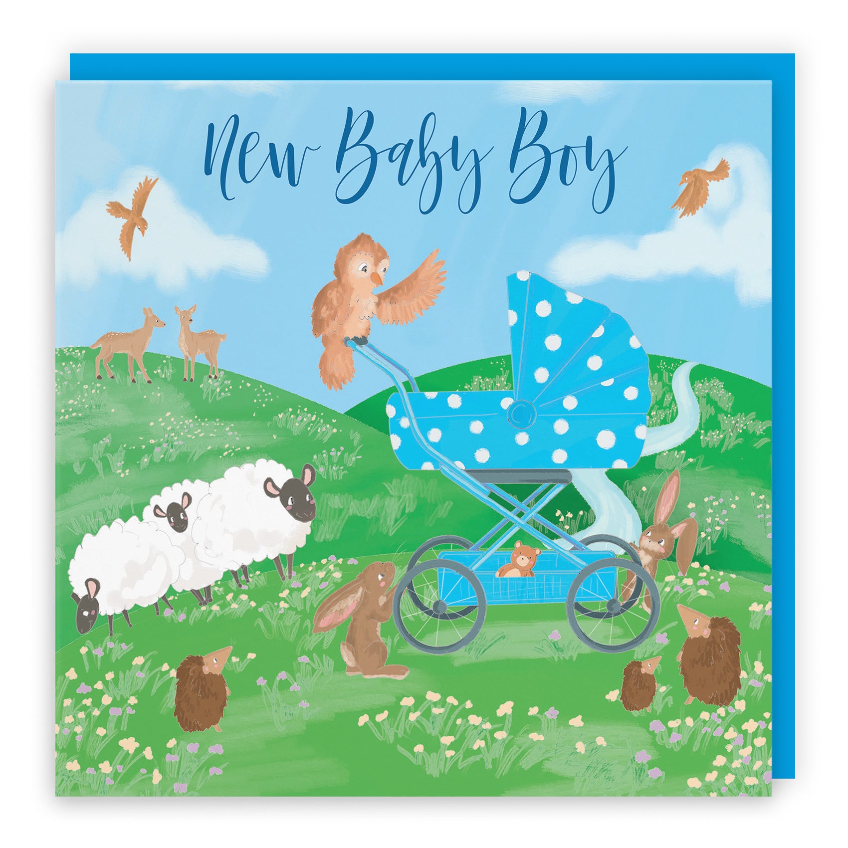 New Baby Boy Card Countryside - Default Title (TH03348)