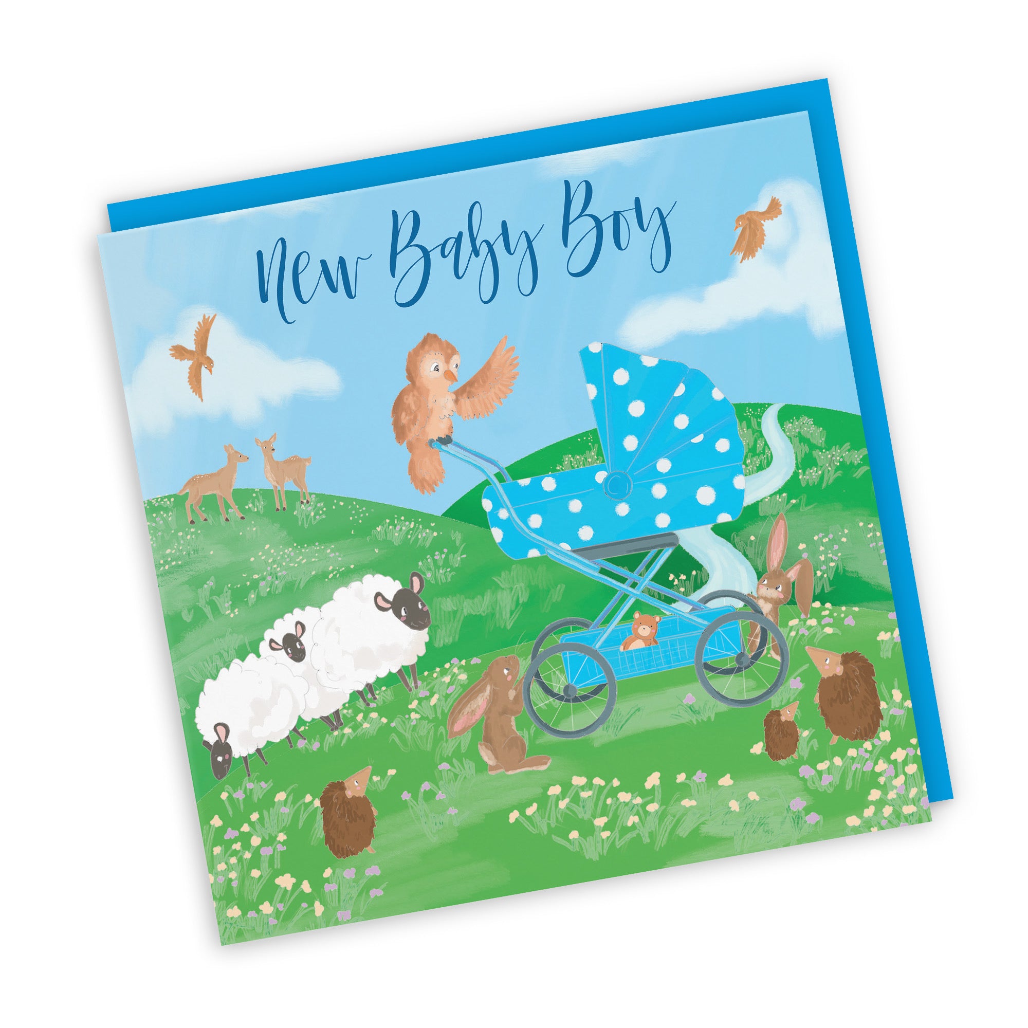 New Baby Boy Card Countryside - Default Title (TH03348)