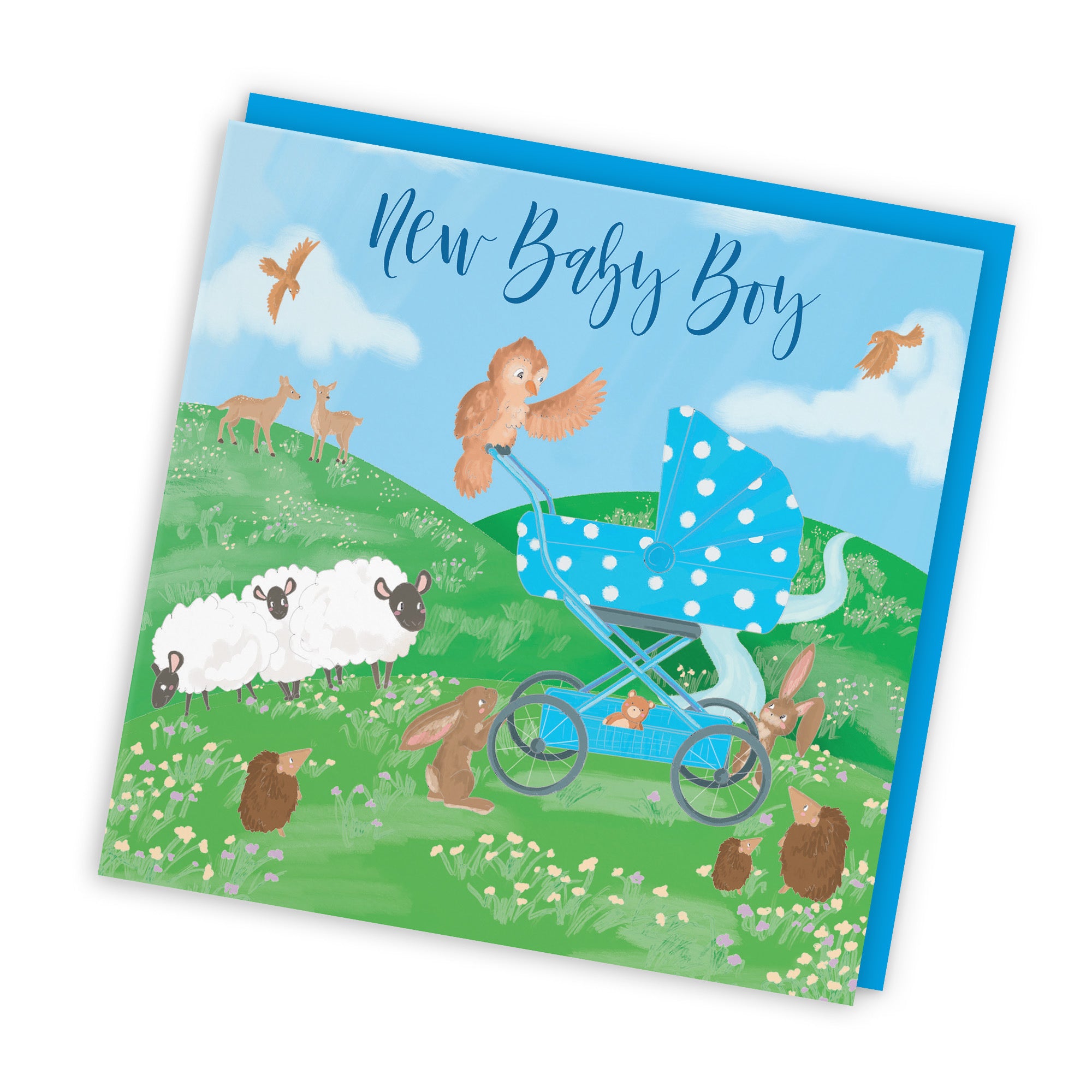 New Baby Boy Card Countryside - Default Title (TH03348)