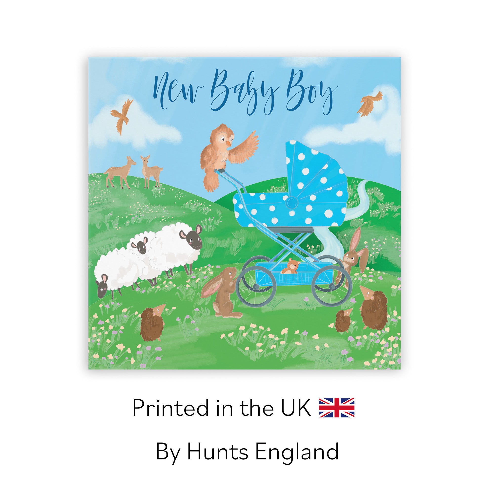 New Baby Boy Card Countryside - Default Title (TH03348)