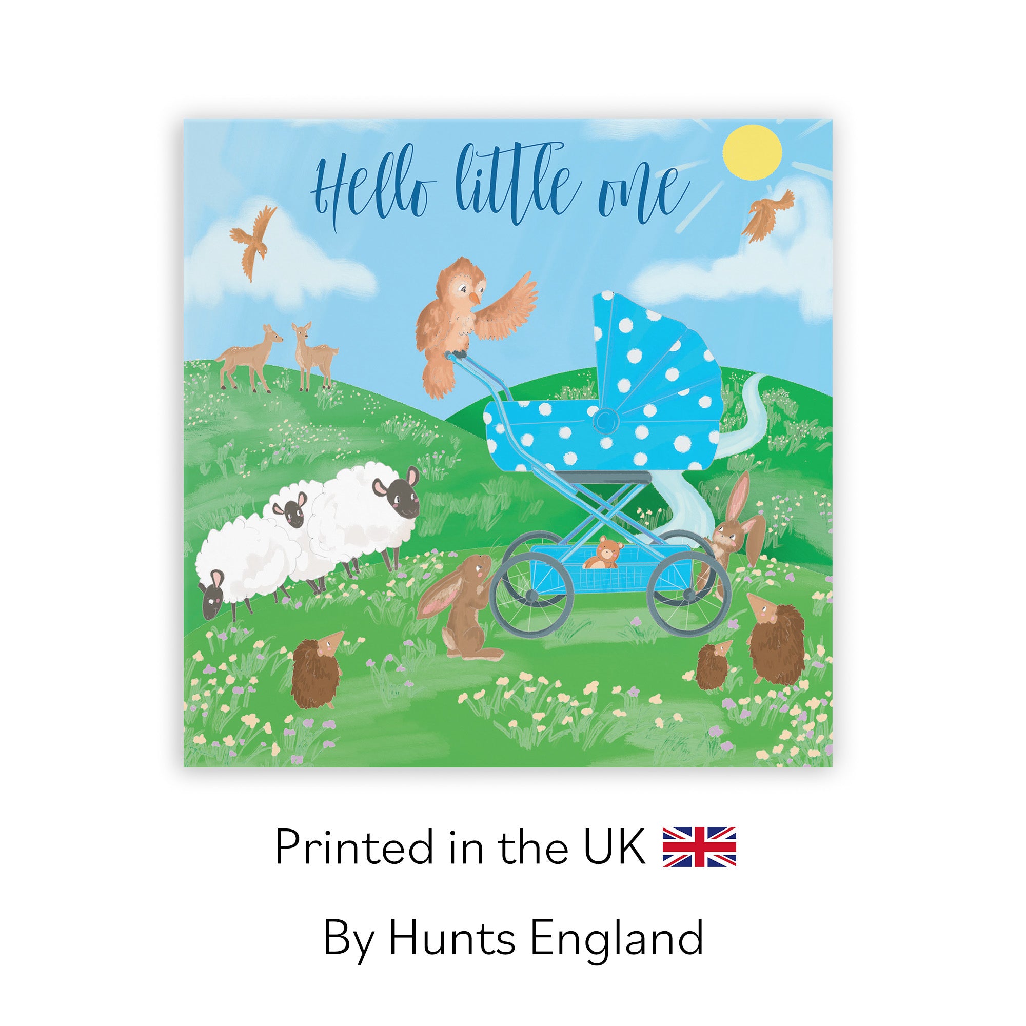 Hello Little One New Baby Boy Card Countryside - Default Title (TH03349)