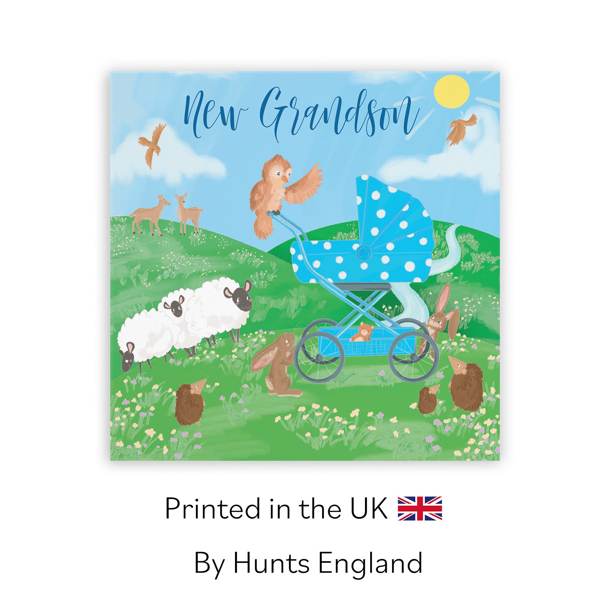 New Grandson New Baby Boy Card Countryside - Default Title (TH03350)