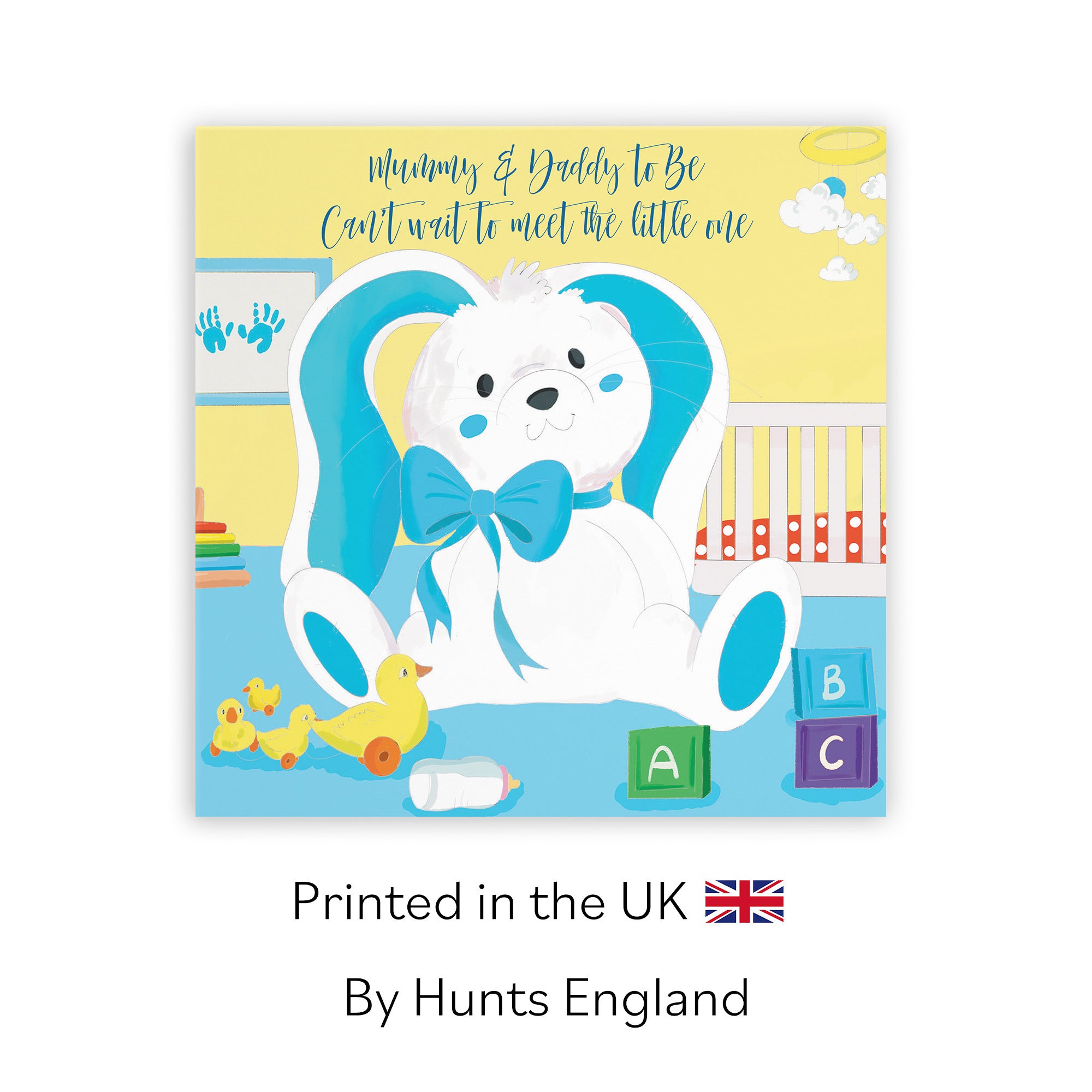 Mummy And Daddy To Be New Baby Card Blue Rabbit Classic - Default Title (TH03356)