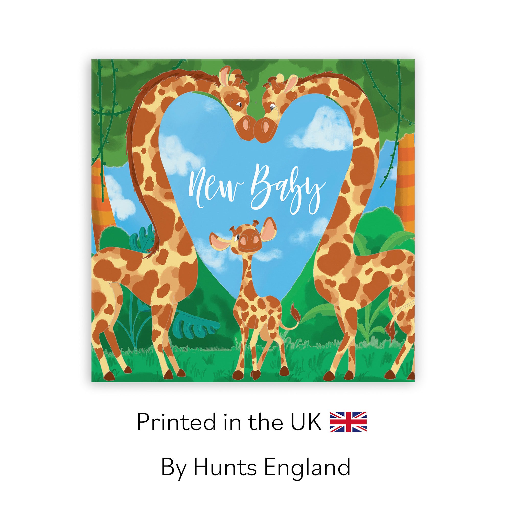 New Baby Cute Giraffes Card Jungle - Default Title (TH03370)