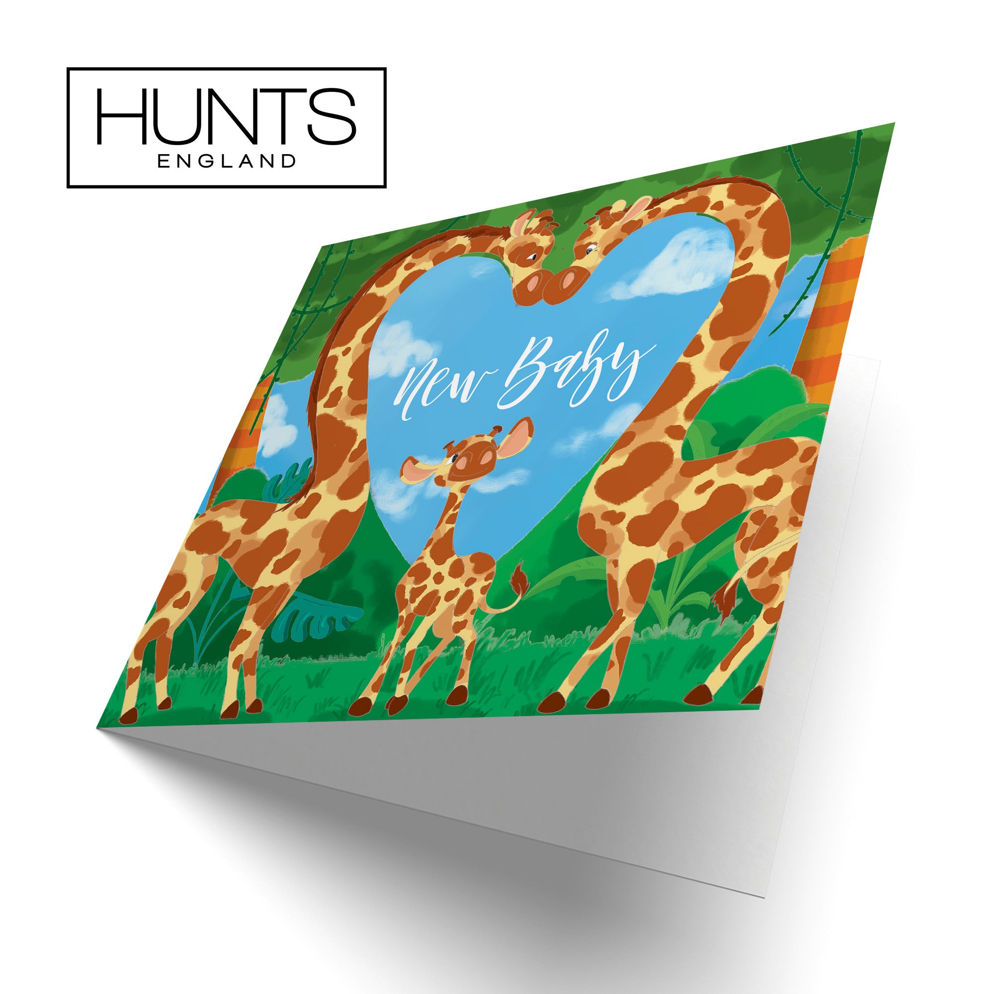 New Baby Cute Giraffes Card Jungle - Default Title (TH03370)