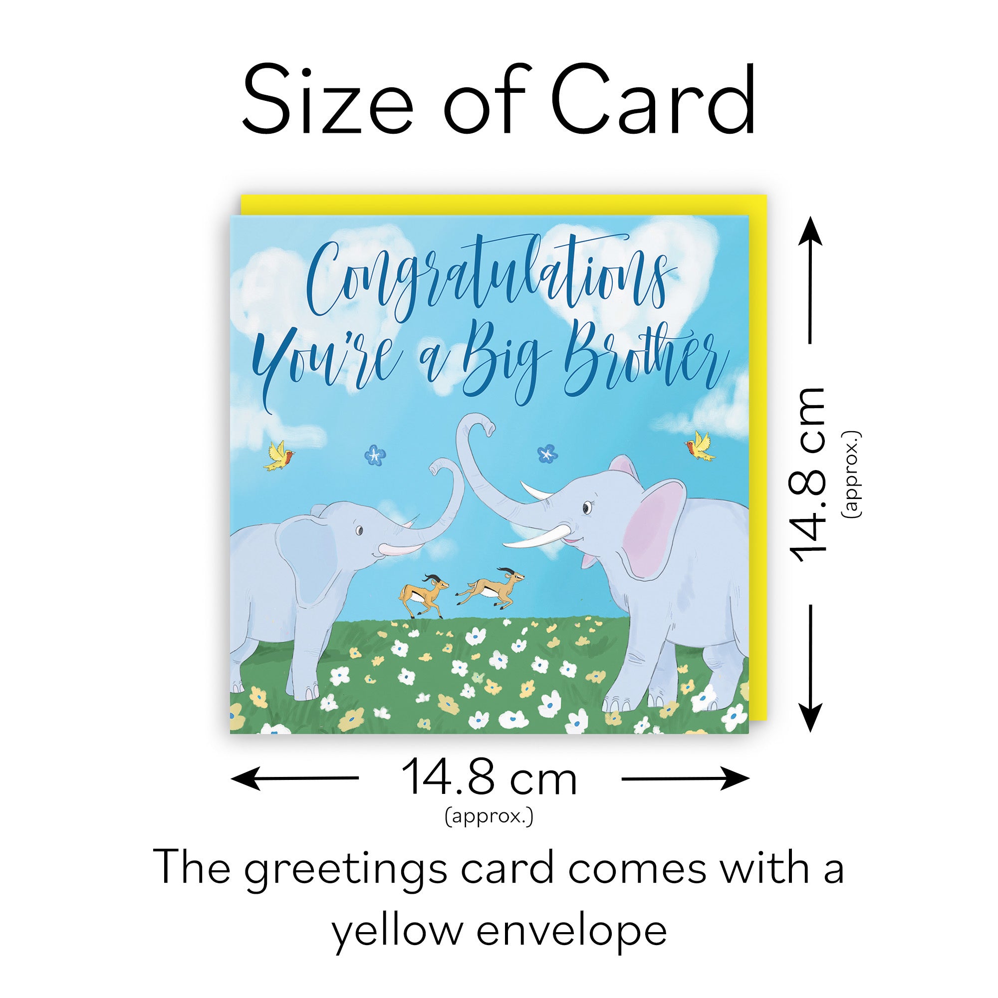 You're A Big Brother Card Elephants Cute Animals - Default Title (TH03389)