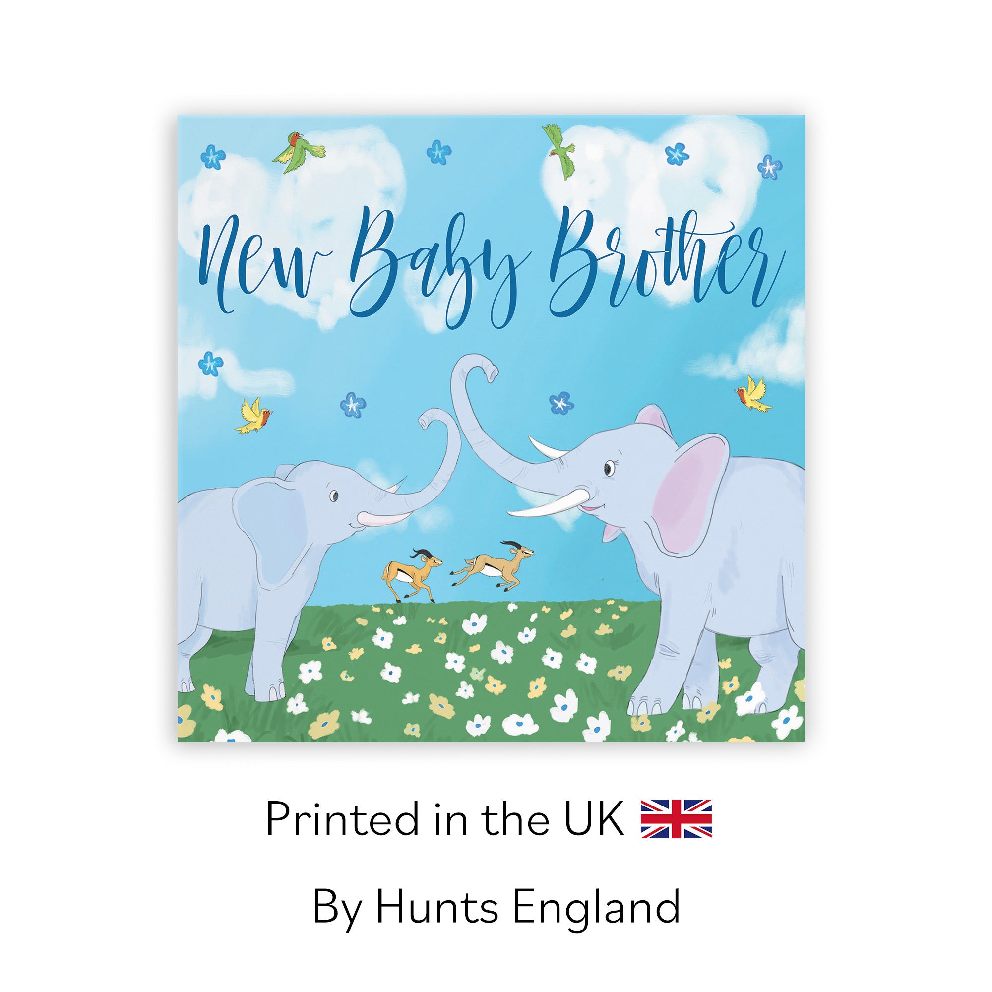 New Baby Brother Card Elephants Cute Animals - Default Title (TH03390)