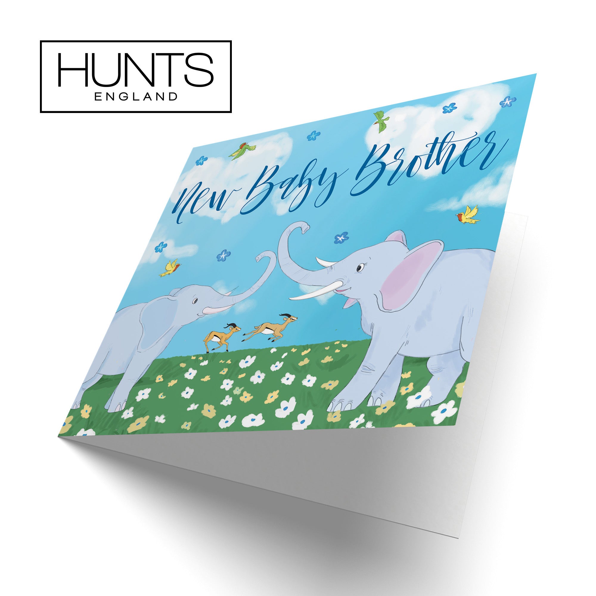 New Baby Brother Card Elephants Cute Animals - Default Title (TH03390)