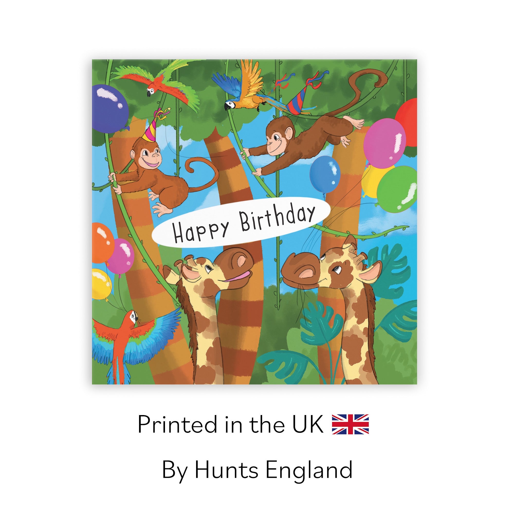 Monkey Birthday Card Jungle - Default Title (TH03399)