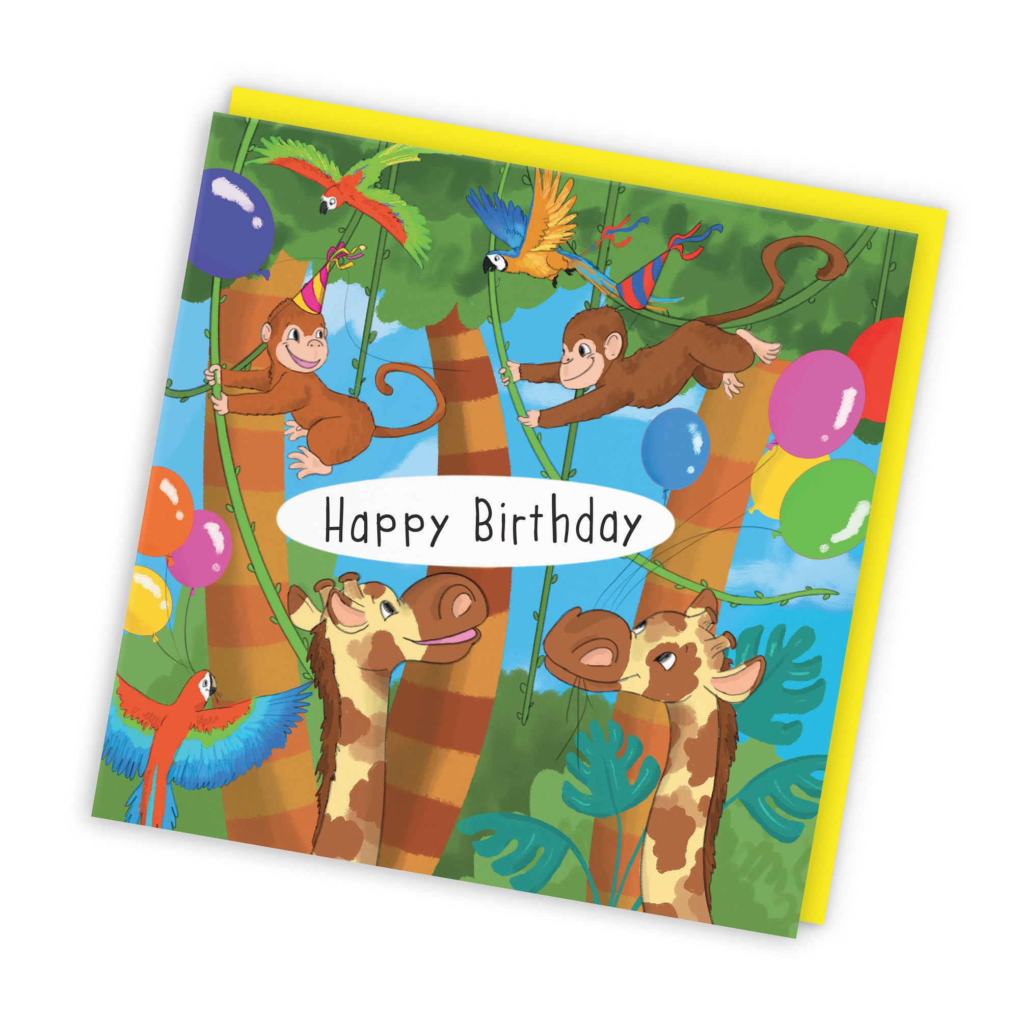 Monkey Birthday Card Jungle - Default Title (TH03399)