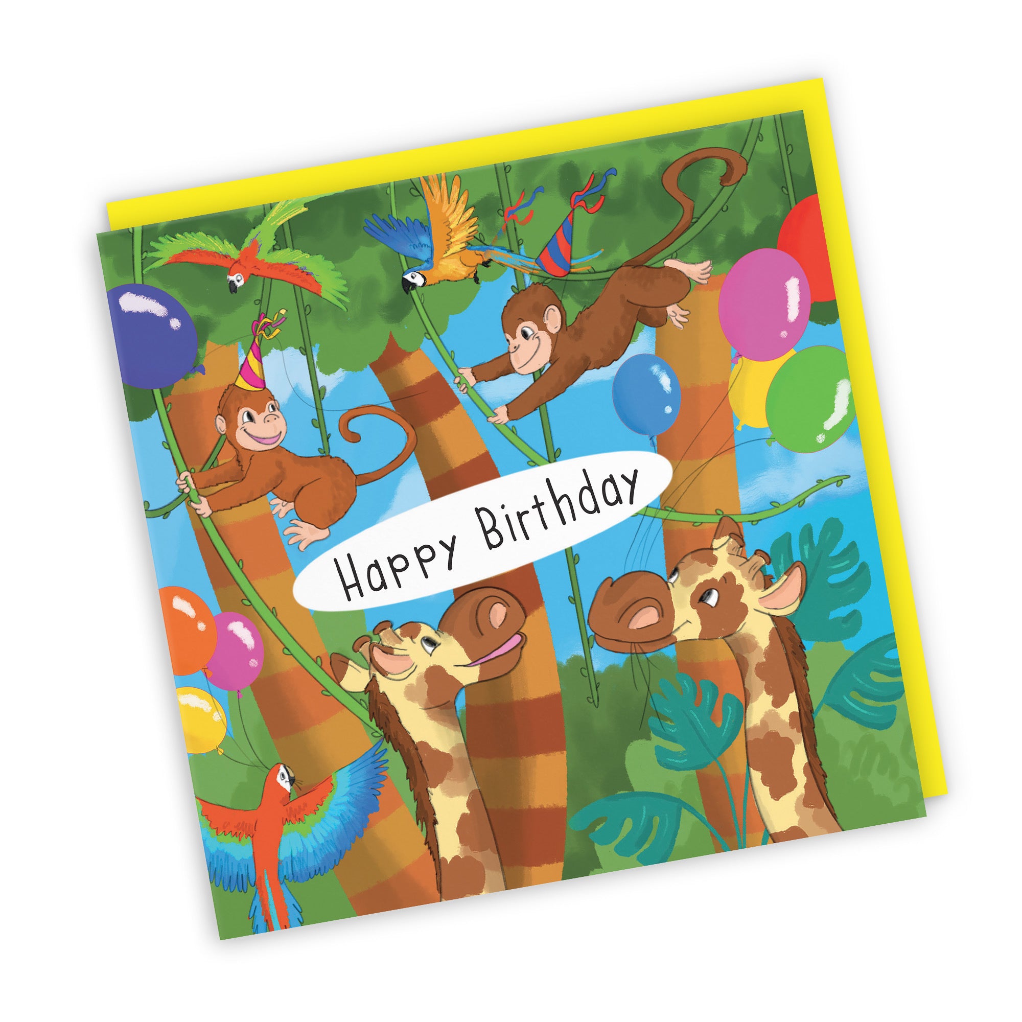 Monkey Birthday Card Jungle - Default Title (TH03399)