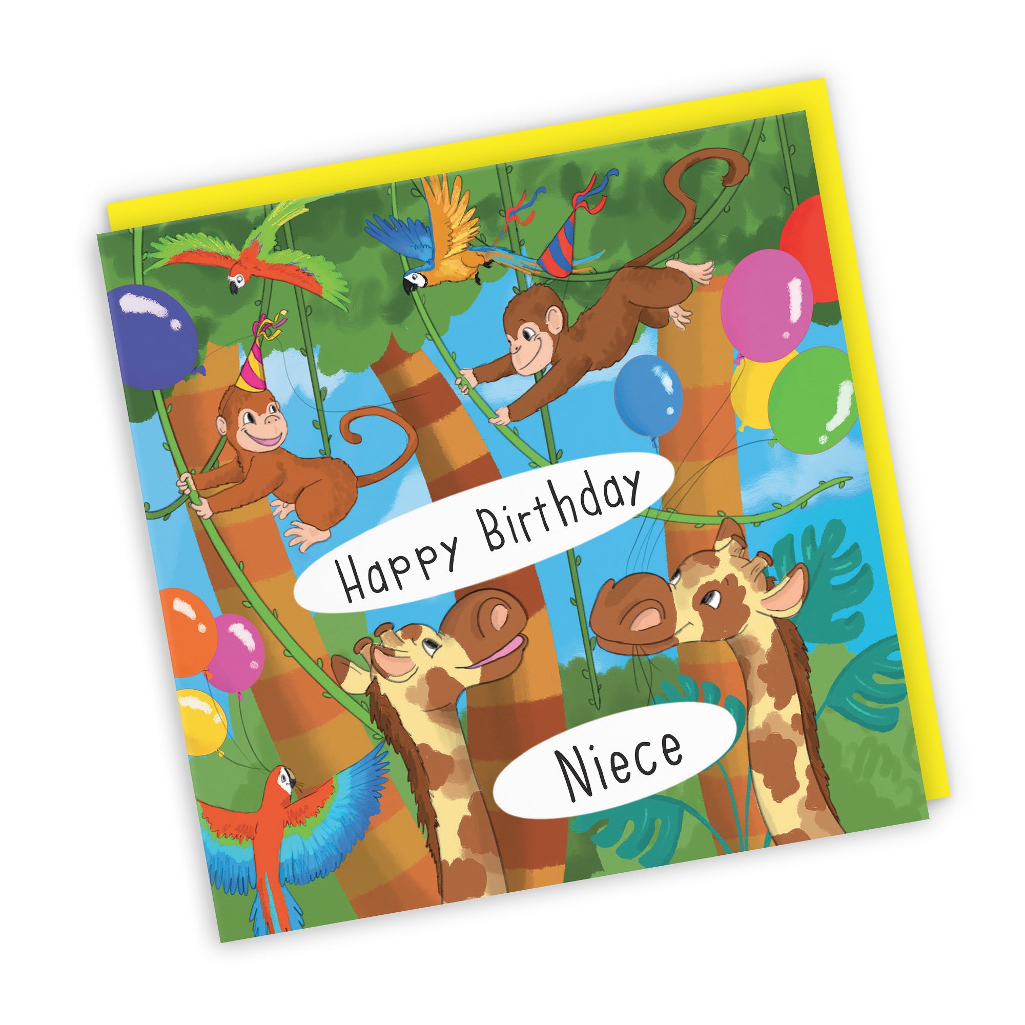 Niece Monkey Birthday Card Jungle - Default Title (TH03405)