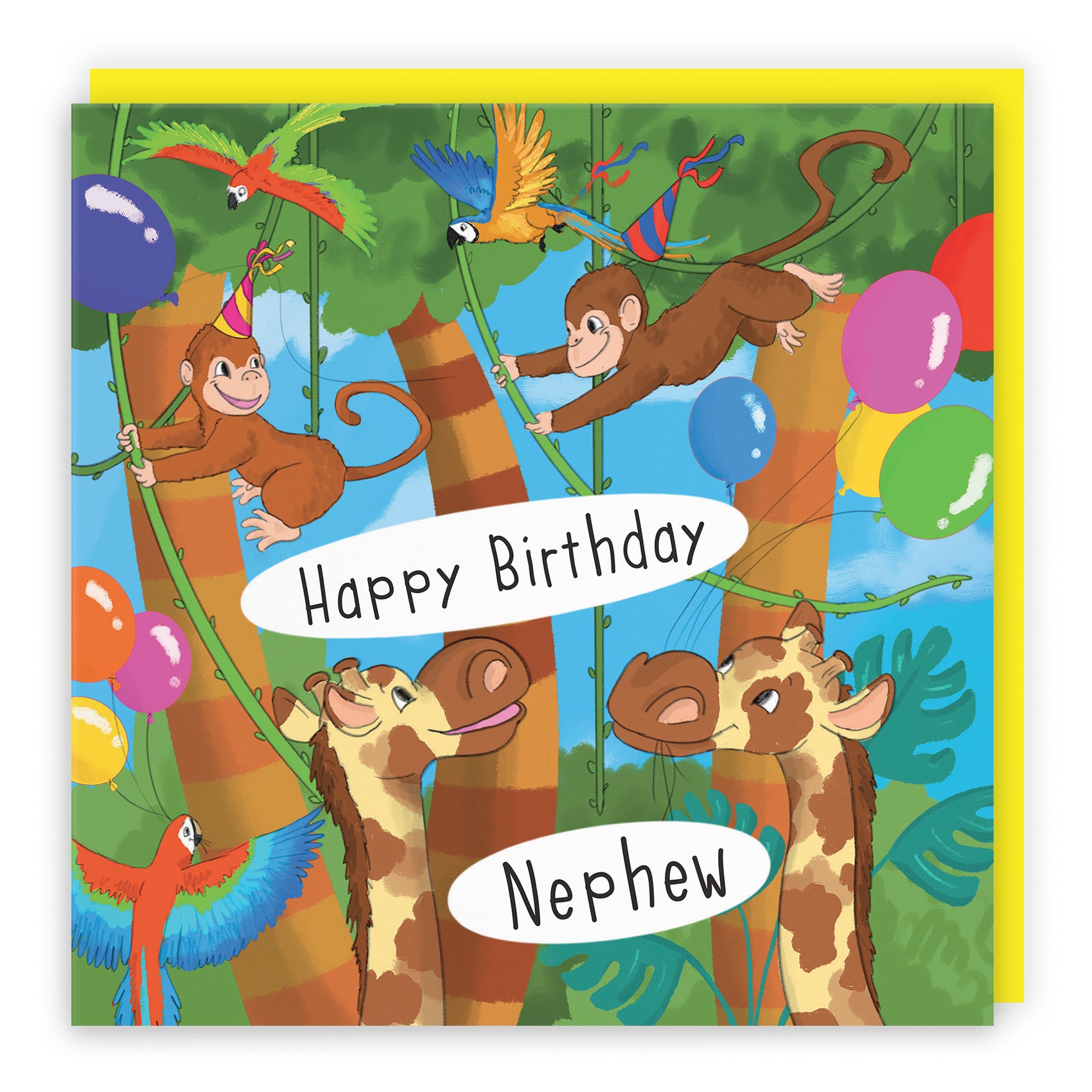 Nephew Monkey Birthday Card Jungle - Default Title (TH03406)