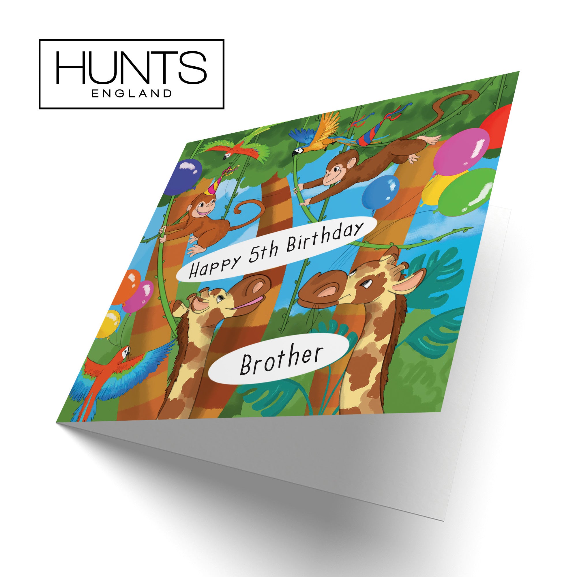 5th Brother Monkey Birthday Card Jungle - Default Title (TH03413)