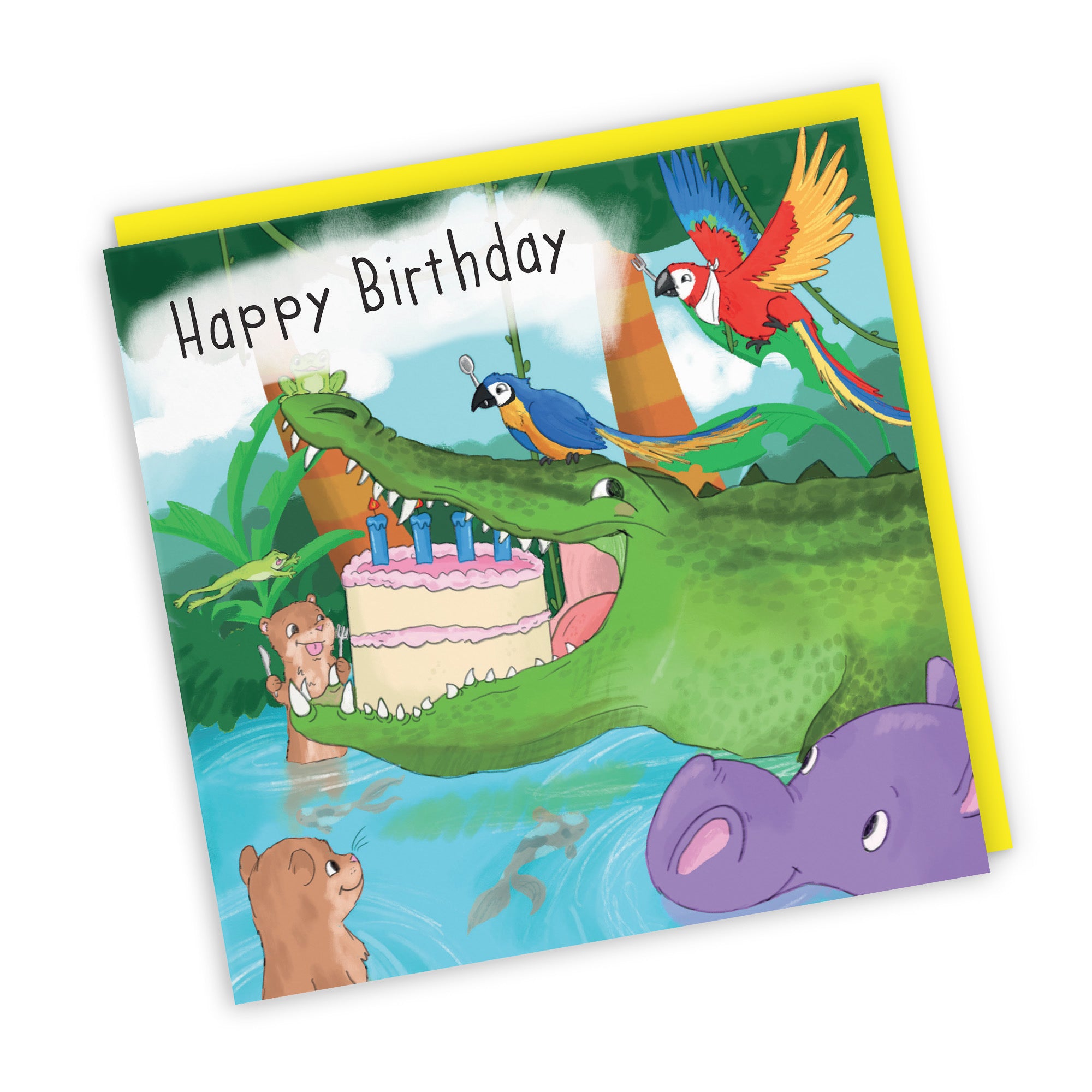 Crocodile Birthday Card Jungle - Default Title (TH03422)