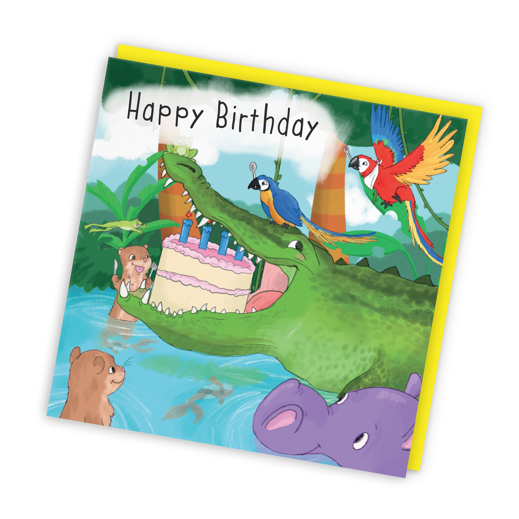 Crocodile Birthday Card Jungle - Default Title (TH03422)