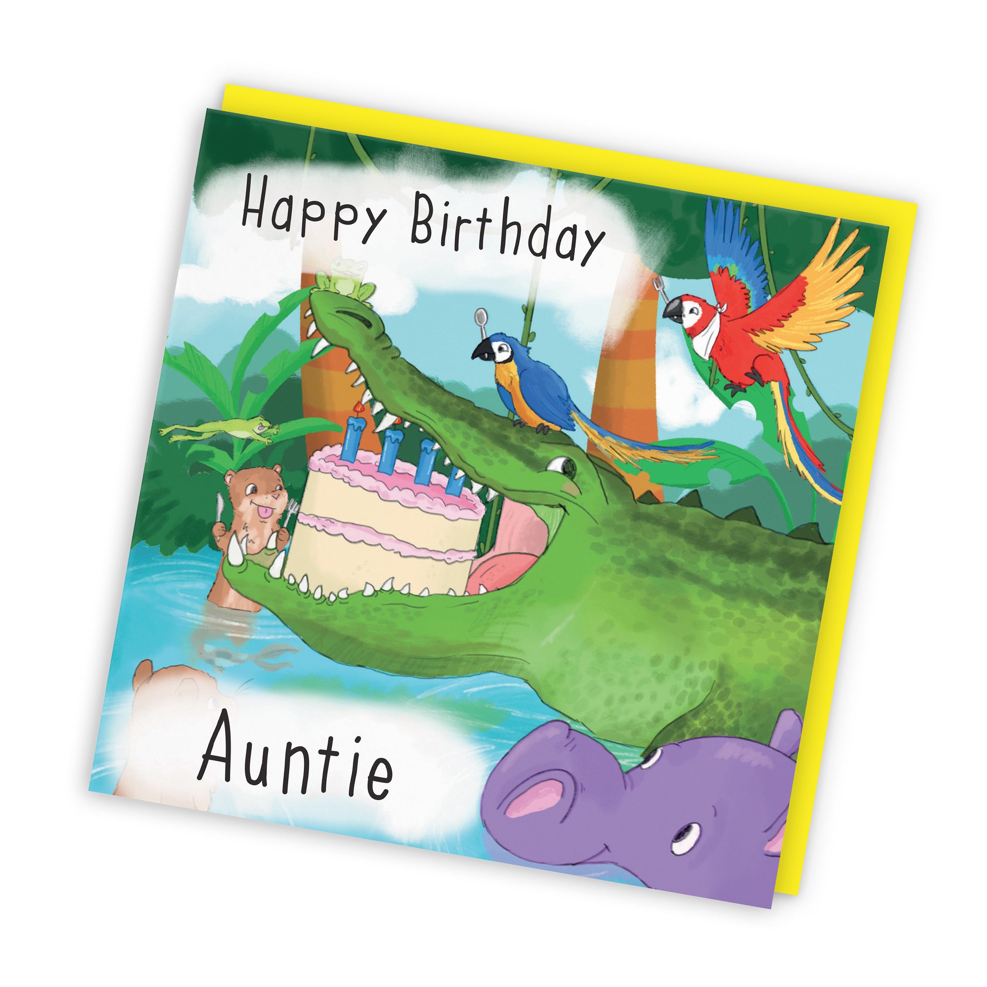 Auntie Crocodile Birthday Card Jungle - Default Title (TH03427)