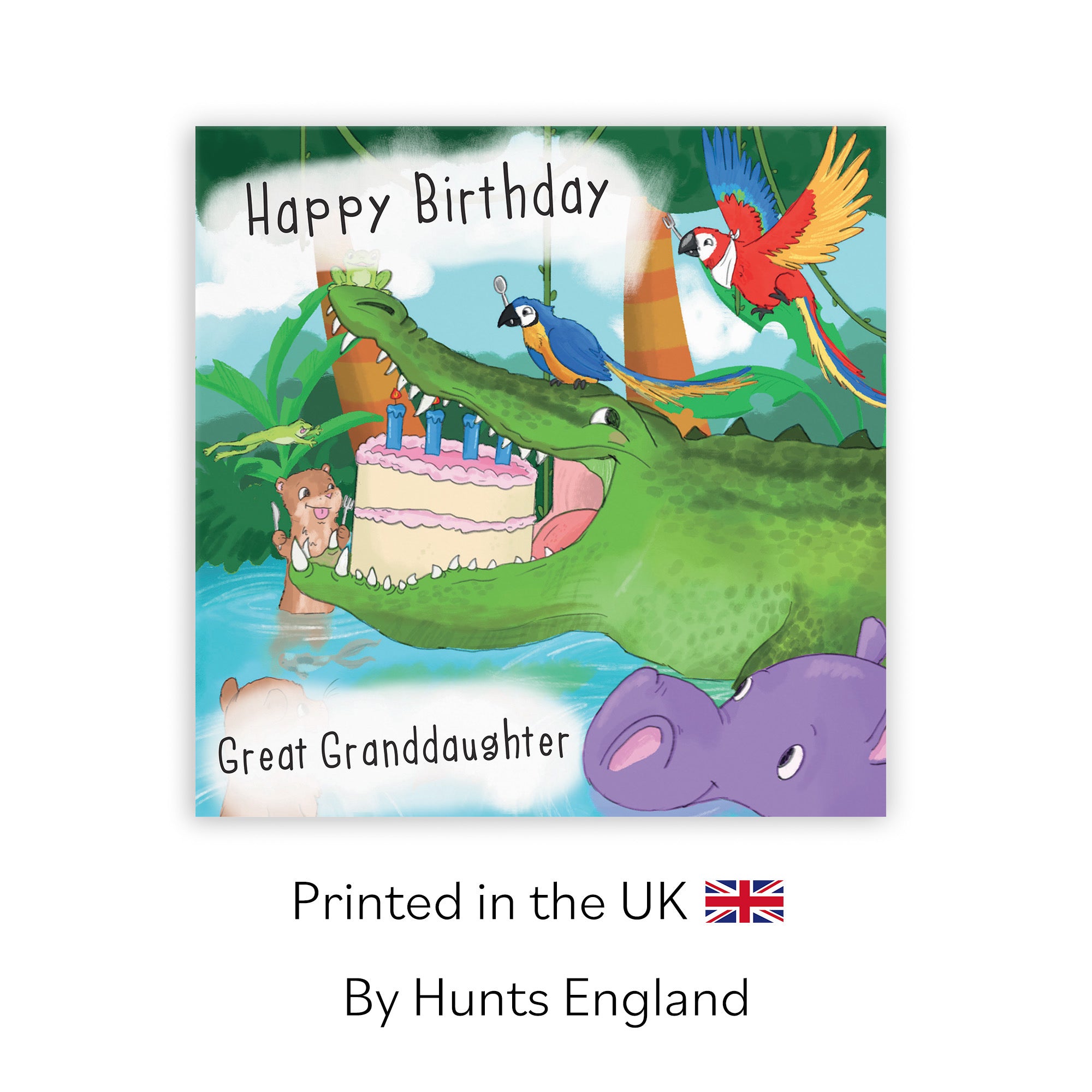 Great Granddaughter Crocodile Birthday Card Jungle - Default Title (TH03432)